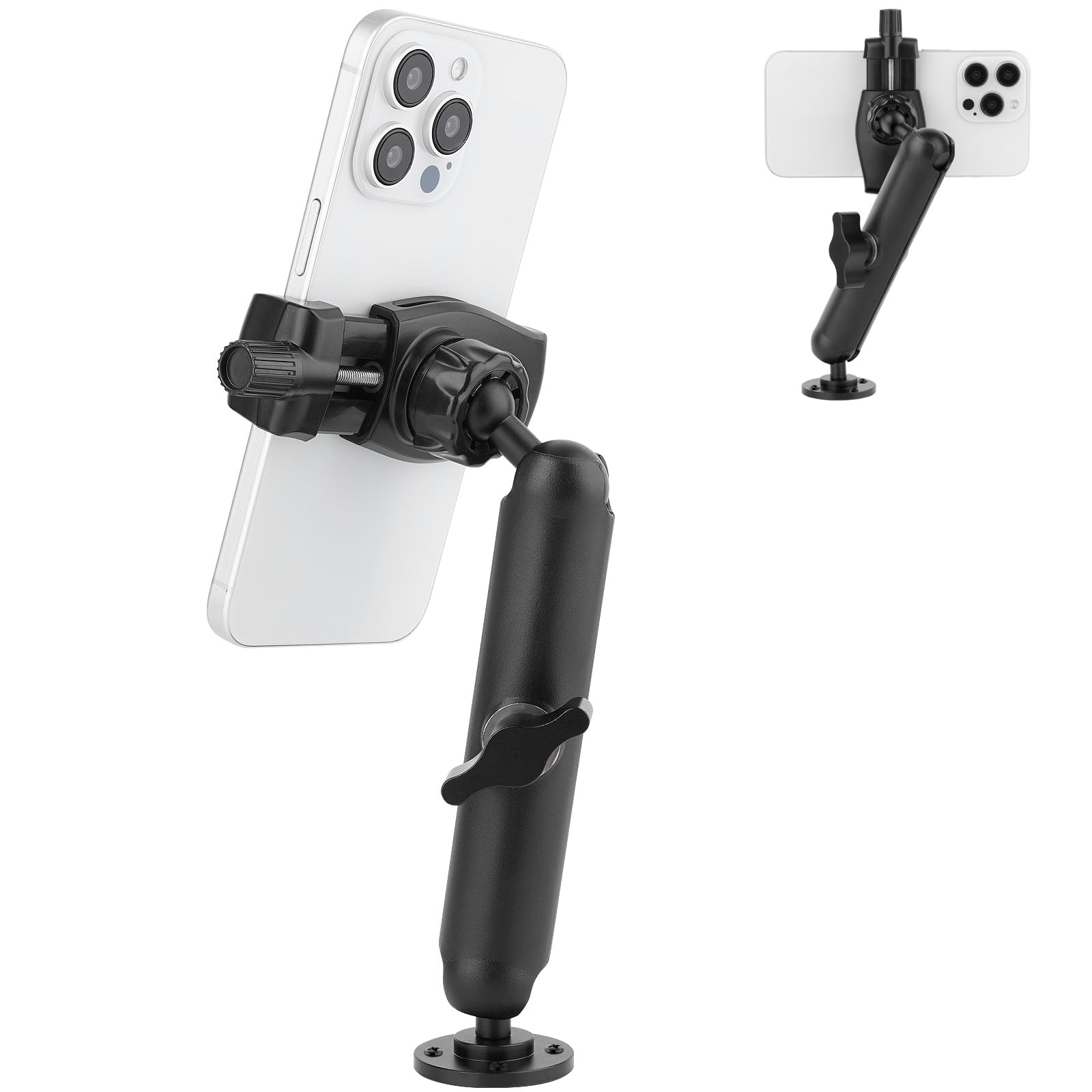 Mippko Wall Mount Phone Holder For Truck/Car/Boat/Wall/Desk,Compatible With 3.5~7.5 Inch Iphone/Nexus/Htc/Lg/Huawei/Smart Phones