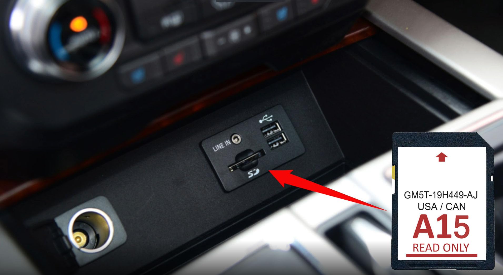 2024 Navigation Sd Card A15 Compatible With Ford/Lincoln Usa/Canada Gps Map Update Gm5T 19H449 Aj