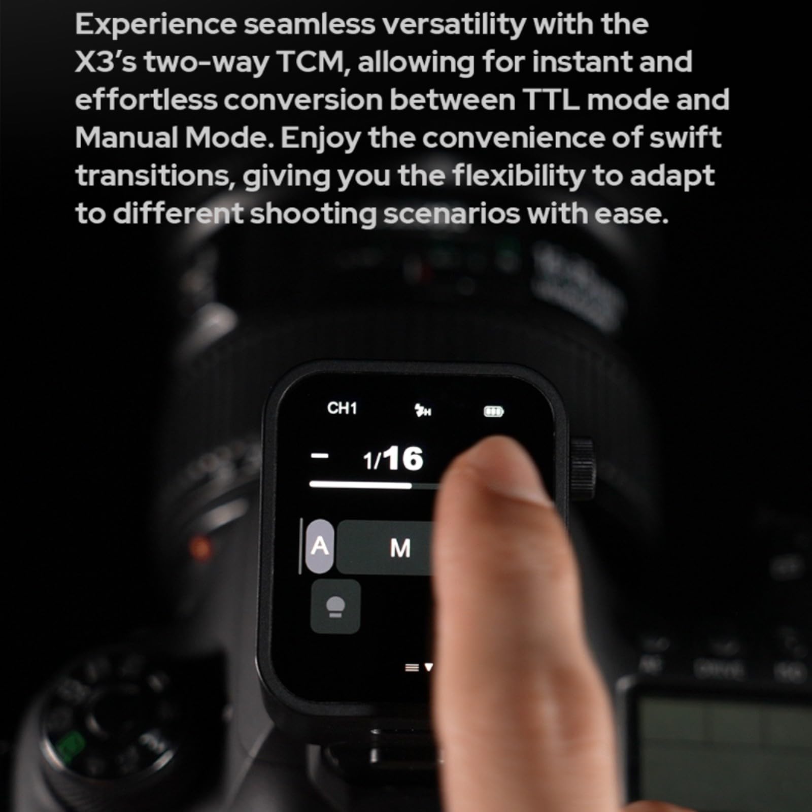 Godox X3-C X3C X3 C Touchscreen Ttl Wireless Flash Trigger For Canon, 2.4Ghz Wireless, High Speed Sync, Oled Screen Adjustable B