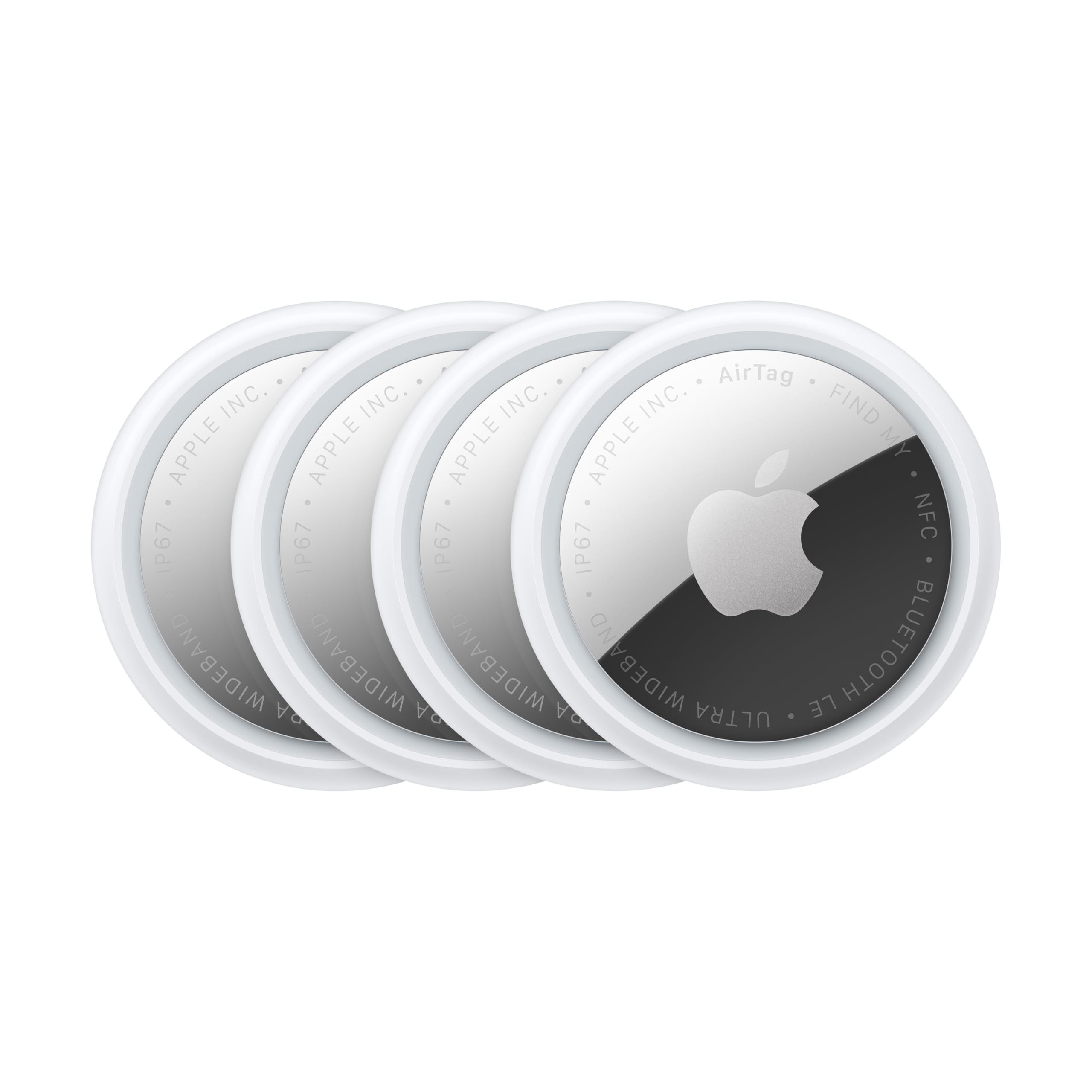 Apple AirTag (2nd Generation) - 4 Pack: Tracker for Keychain, Wallet, and More; Locator with Sound; Simple One-Tap Setup with iP