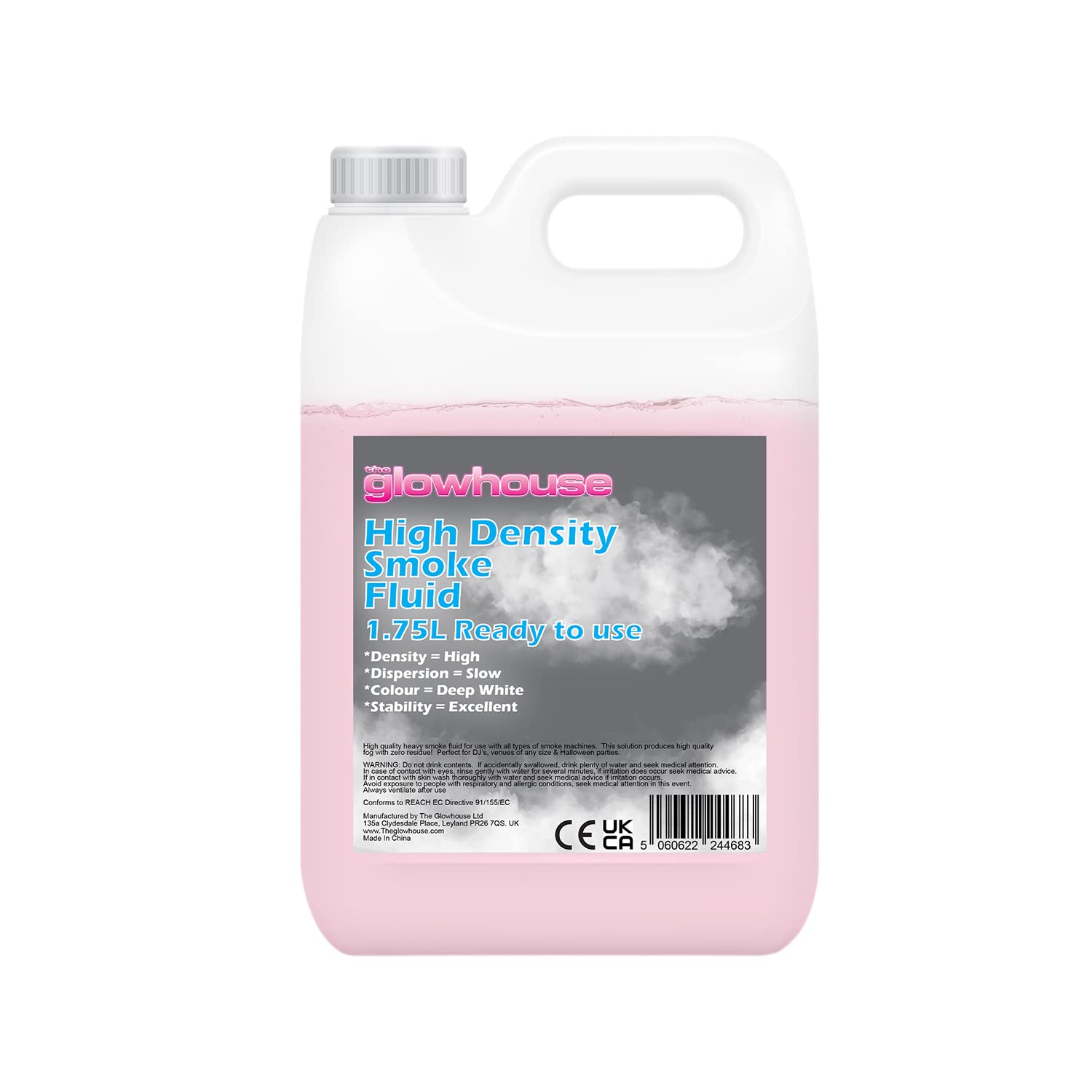 The Glowhouse Fog Machine Liquid, Super High Density Fog Juice For Fog Machine, Universal 59Fl.Oz Smoke Juice, Haze And Mist Eff