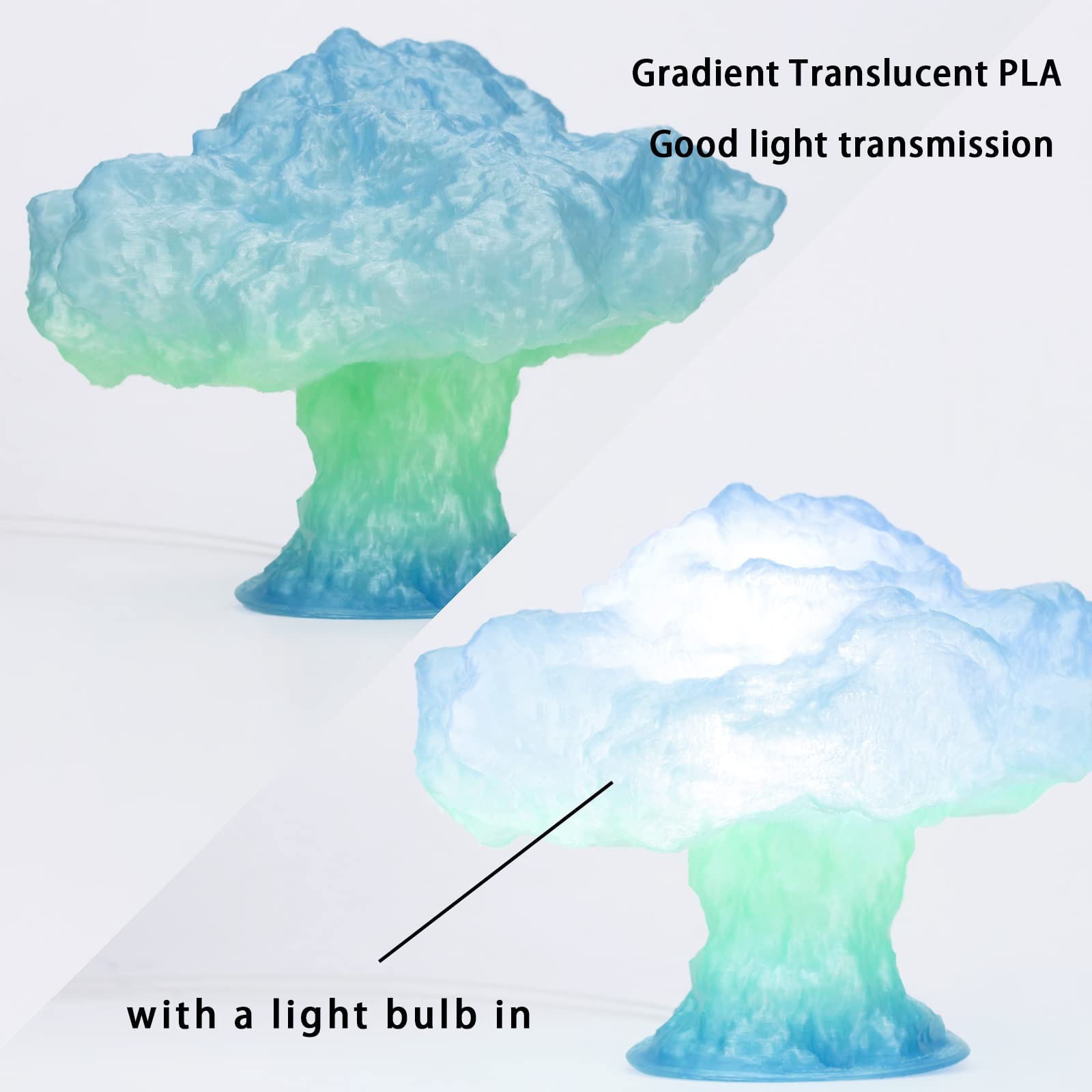 Ziro 3D Printer Filament,Translucent Pla Filament 1.75Mm,Multicolor Rainbow Pla Filament,1Kg/2.2Lb,Season Series - Summer