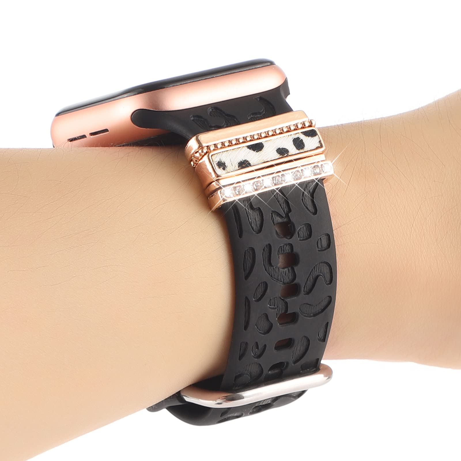 Decorative Rings Loops Compatible With Apple Watch Silicone Bands Charms 49Mm 45Mm 44Mm 42Mm 41Mm 40Mm 38Mm Iwatch Series 9 8 7