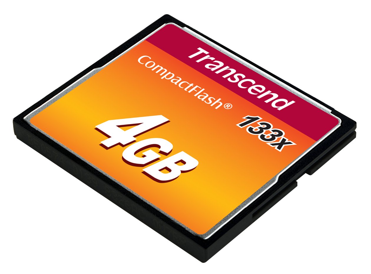 Transcend 4 Gb 133X Compactflash Memory Card Ts4Gcf133