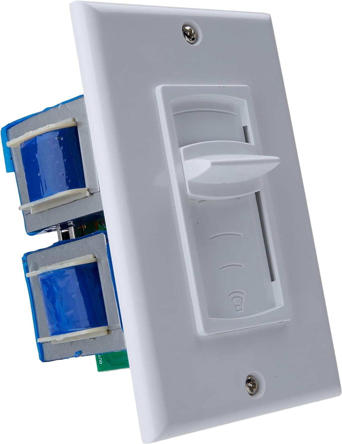 Pyle Home In Wall Speaker Volume Control- Home Audio Smart Speakers Stereo Controller Selector Switch Pod Box- Vertical Sliding