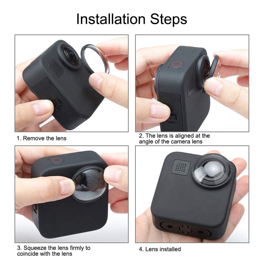 2Pcs Waterproof Lens Covers Antiscratch For Gopro Camera Accessories Camera Lens Cover Easy To Install
