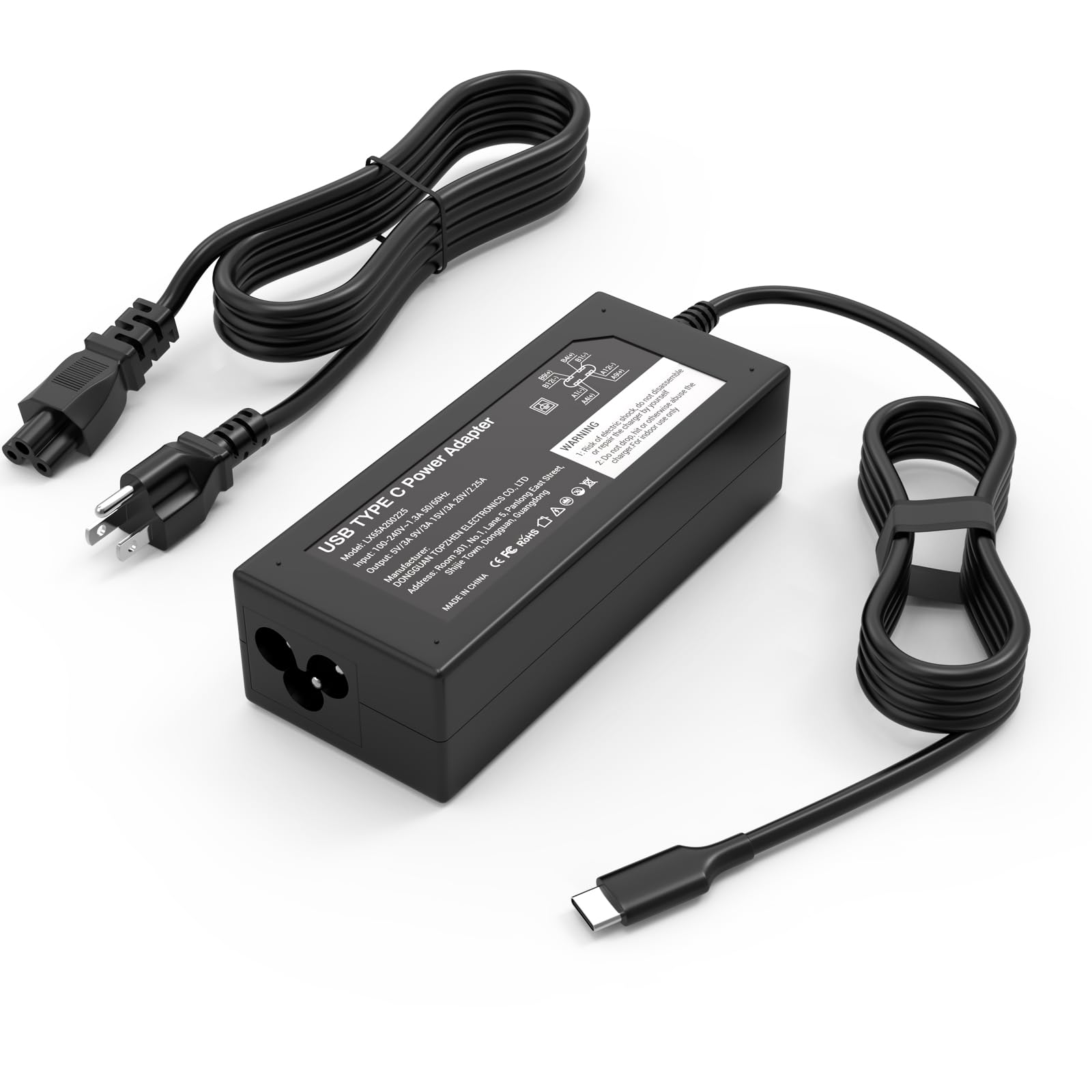 DECSZDY 45W USB-C Laptop Charger Compatible with HP Chromebook X360 14-ca051wm 14-ca052wm 14-ca091wm ca061dx 14-ca0061dx 14-ca06