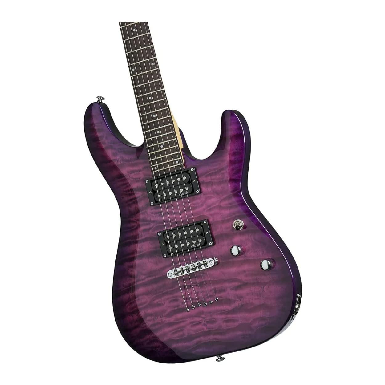 Schecter C 6 Plus 6 String Electric Guitar (Right Hand, Electric Magenta)