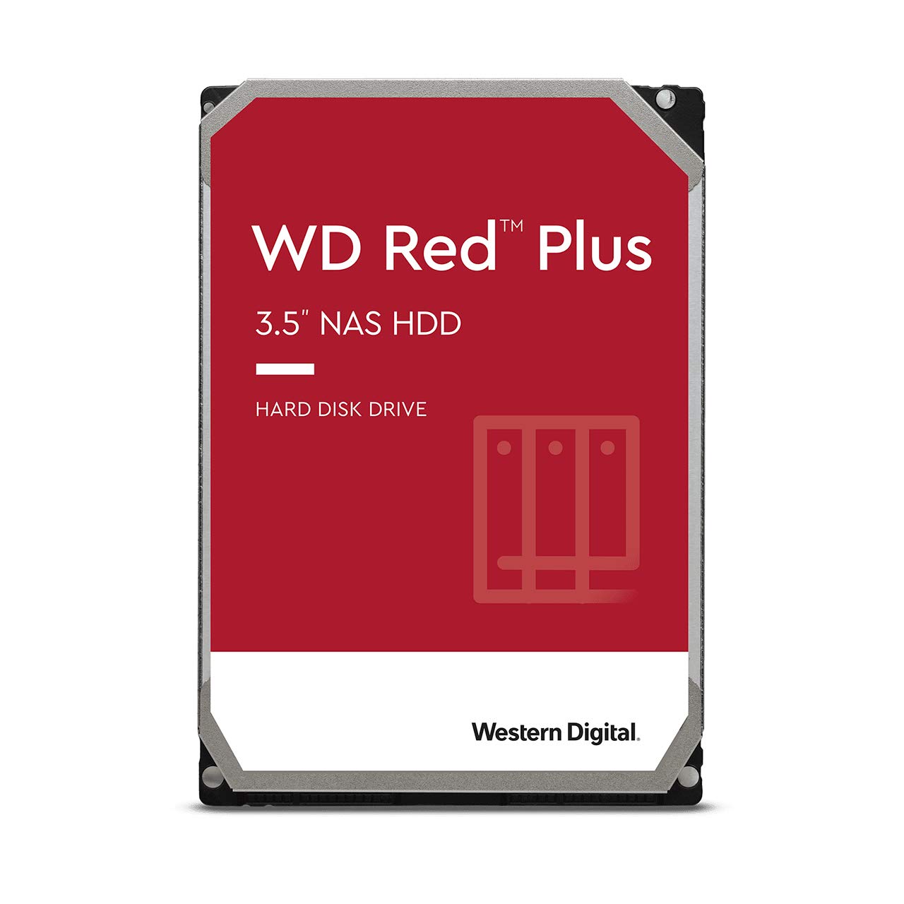 Western Digital 8TB WD Red Plus NAS Internal Hard Drive HDD - 7200 RPM, SATA 6 Gb/s, CMR, 256 MB Cache, 3.5 - WD80EFBX