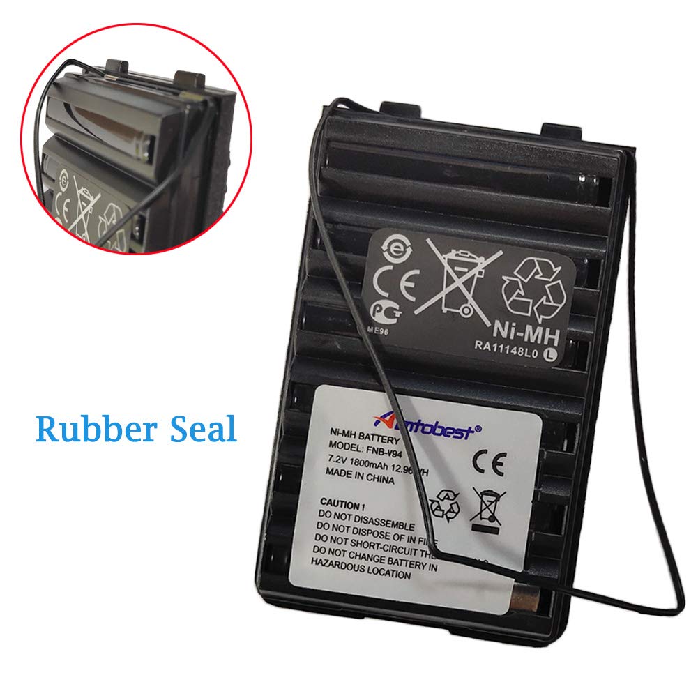 Aimtobest Fnb 83 Fnb V94 Fnb V57 1800Mah Ni Mh Battery Compatible For Yaesu Vertex Ft 60R Ft60R Ft 60 Ft60 Vx 150 Vx 160 Vx 170 Vx 180 Vxa 220 Standard Horizon Hx270S Hx370S Hx500S Hx600S Radio