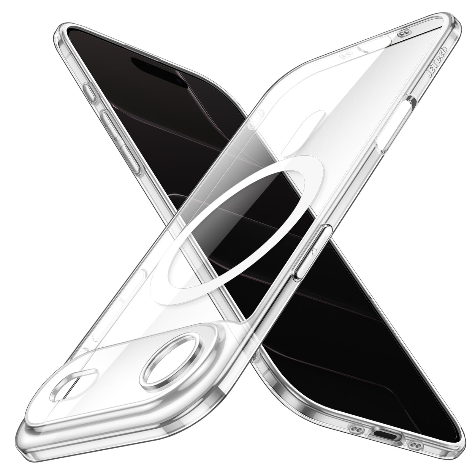 JETech Magnetic Slim Case for iPhone 17 Air Compatible with MagSafe, Camera Lens Full Protection, Ultra-Thin Lightweight Clear M