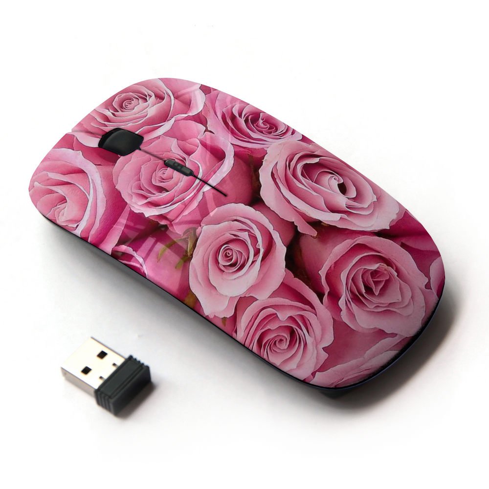 Koolmouse [ Optical 2.4G Wireless Mouse [ Roses Valentines Love Pink Girlfriend Spring ]