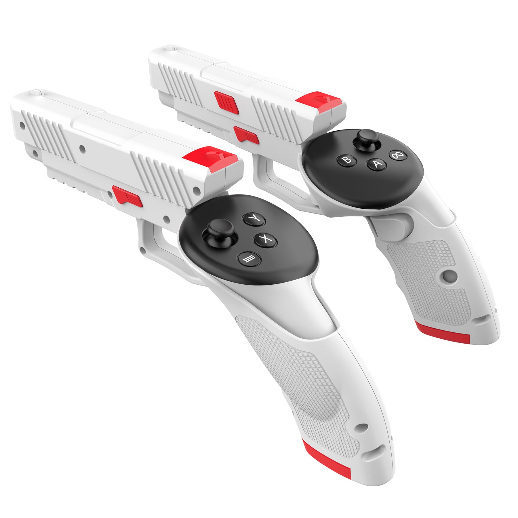 YRXVW Weighted PistoI Grip VR Stock Controller Accessories for Oculus/Meta Quest 3s/3, Anti Slip Handle Enhances FPS Games Exper