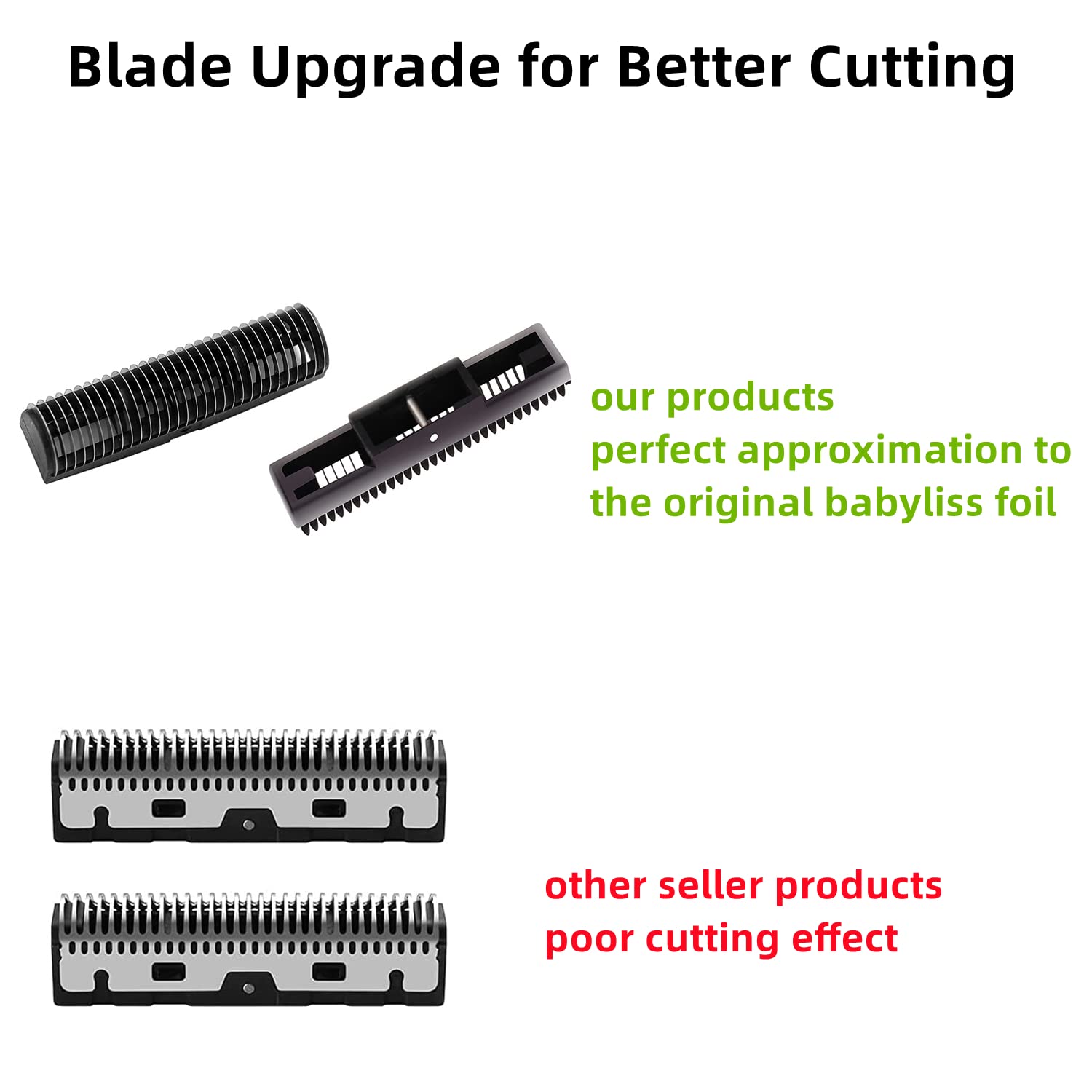 2 Pack Replacement Foil And Cutters Compatible With Babylisspro Double Foil Shaver, Replacement Foil Compatible With Babylisspro