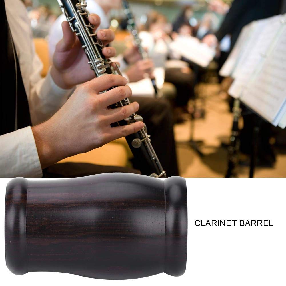 Clarinet Barrel, 23Mm Inner Diameter Ebony Material Clarinet Parts Accessories Barrel Black Tube