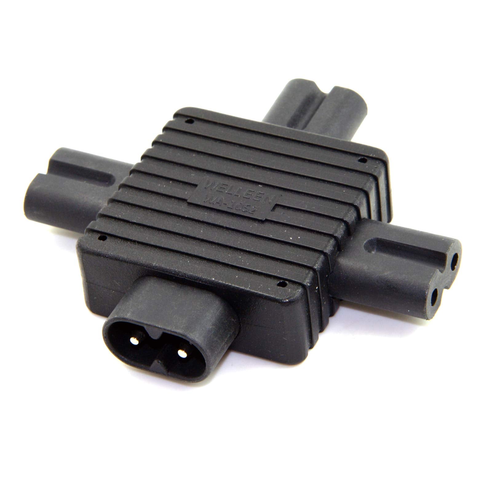 chenyang IEC 320 C8 1 to 3 C7 Splitter Power Adapter for Power Supply 1 in 3 Out