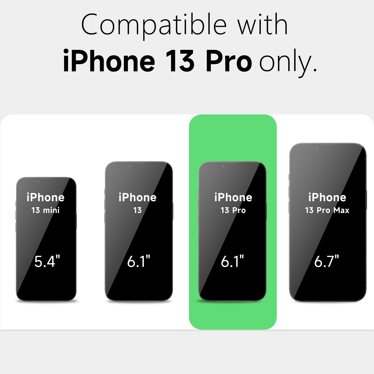 Loeoel For Iphone 13 Pro Case Clear, Transparent Hybrid 13 Pro Case [Hard Plastic & Soft Silicone Bumper] Acrylic Non Yellowing