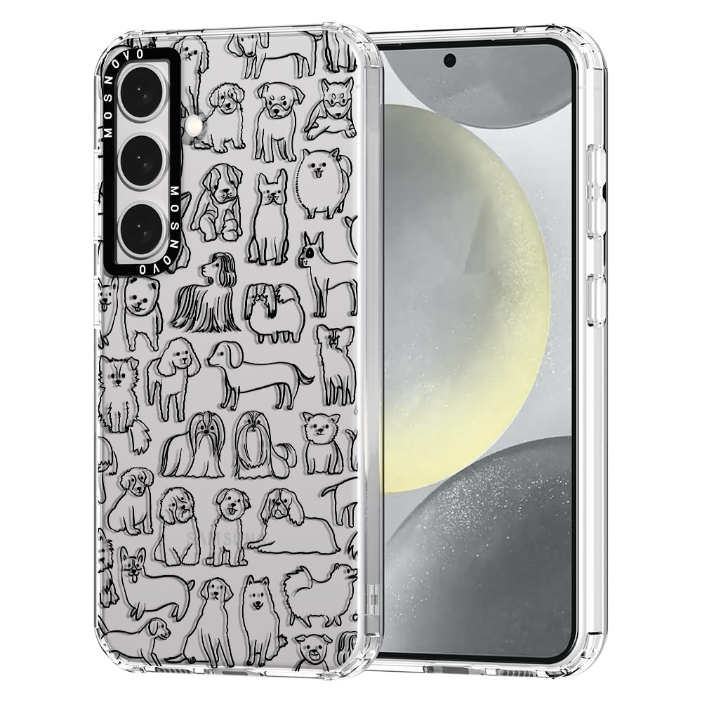 Mosnovo Case For Samsung Galaxy S24 Plus, [Buffertech 6.6Ft Military Grade Drop Protection] [Anti Peel Off Tech] Clear Tpu Bumpe