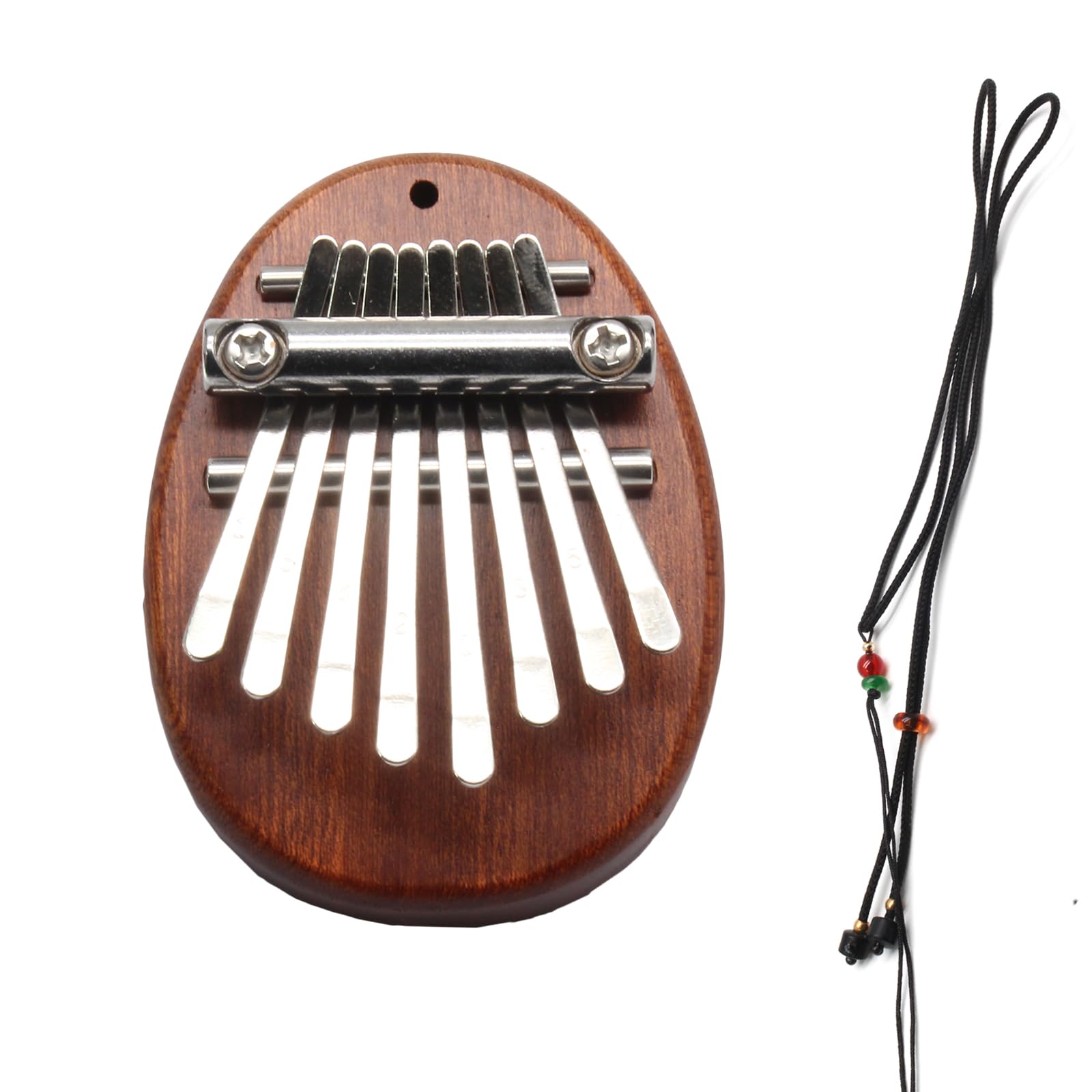 Uenhoy Mini Wood Kalimba Thumb Piano 8 Keys Finger Thumb Piano Musical Instruments, Portable Wooden Mbira Finger Piano For Piano