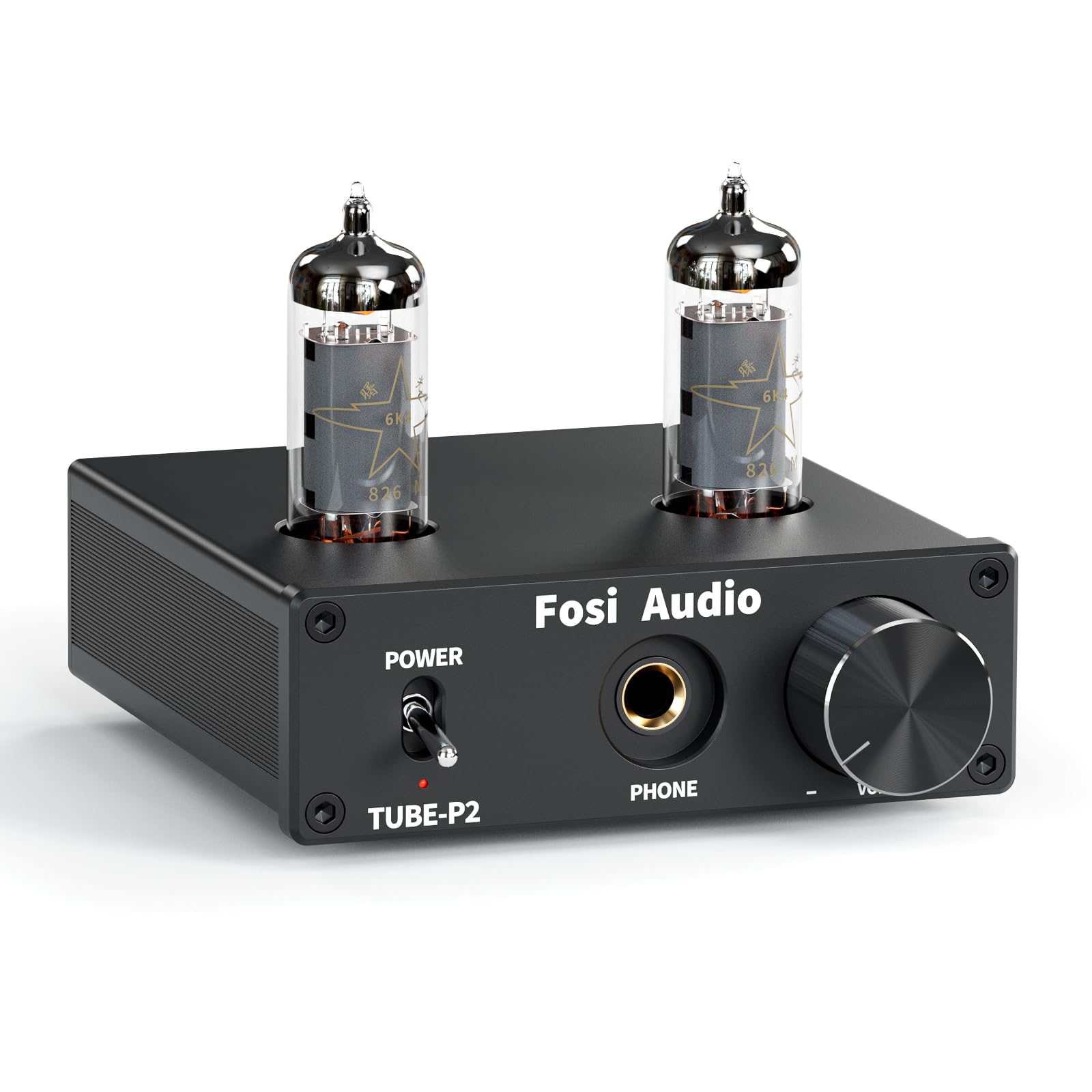 Fosi Audio P2 Headphone Amplifier Vacuum Tube Headphone Amp Mini Hi Fi Stereo Audio With Low Ground Noise Output Protection