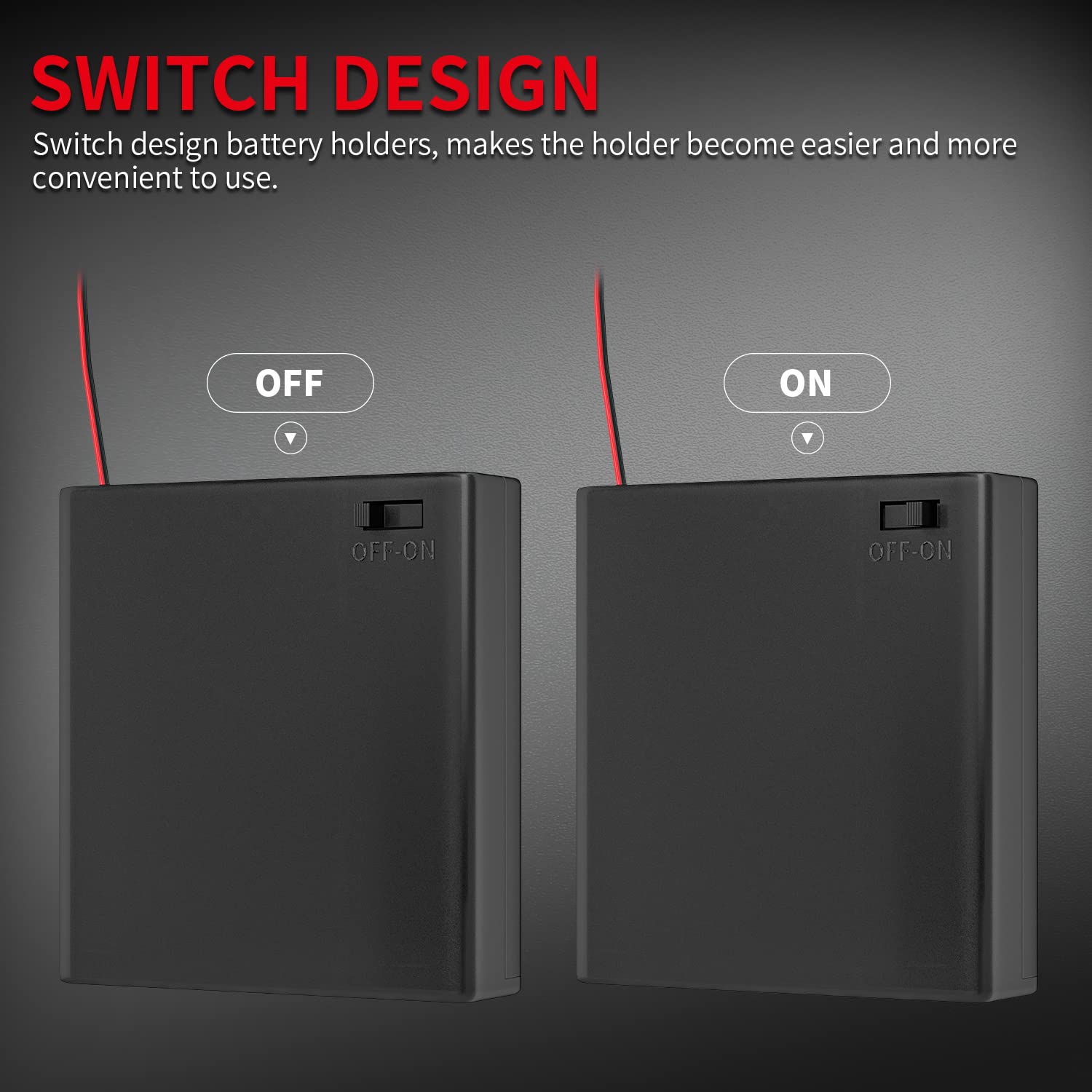 Daiertek Aa Battery Holder Pack Single Aa Battery Holder 2 Aa Battery Holder 3 Aa Battery Holder 4 Aa Battery Holder With Switch