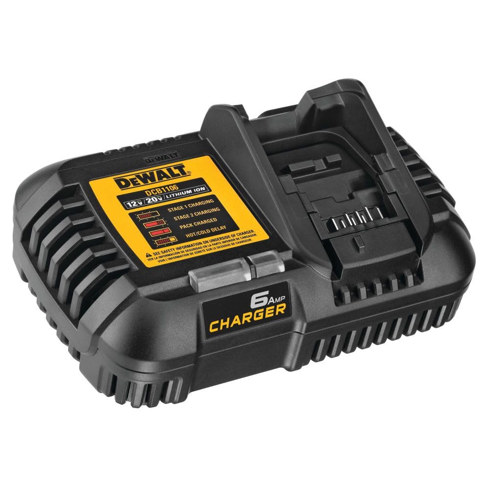 Dewalt 12V Max*/20V Max*/Flexvolt 6 Amp Charger (Dcb1106)