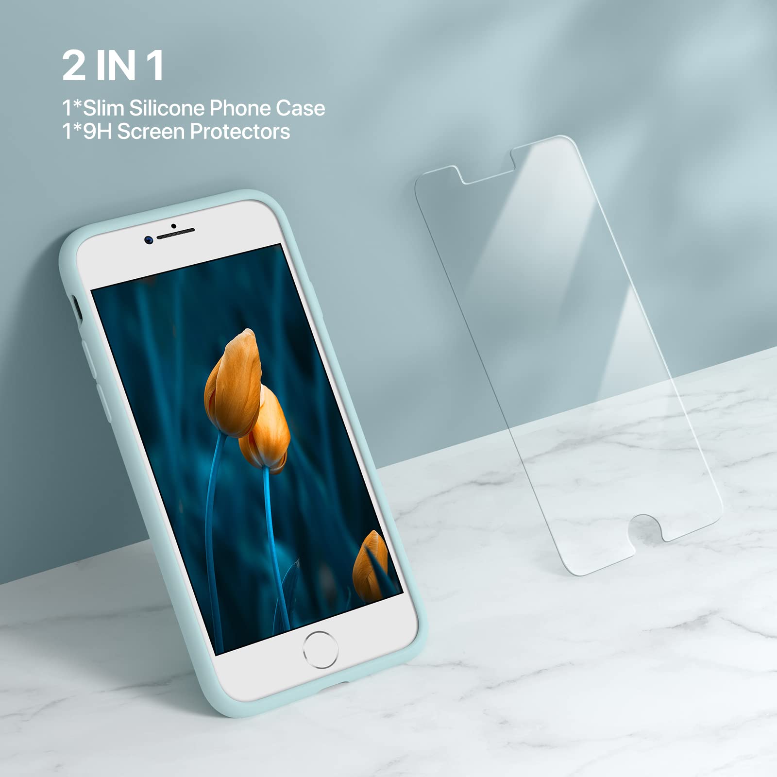 Miracase Ultra Slim Designed For Iphone Se Case 2022(3Rd Gen)/Iphone Se 2020 Case(2Nd Gen)/Iphone 7 Case/Iphone 8 Case With Scre