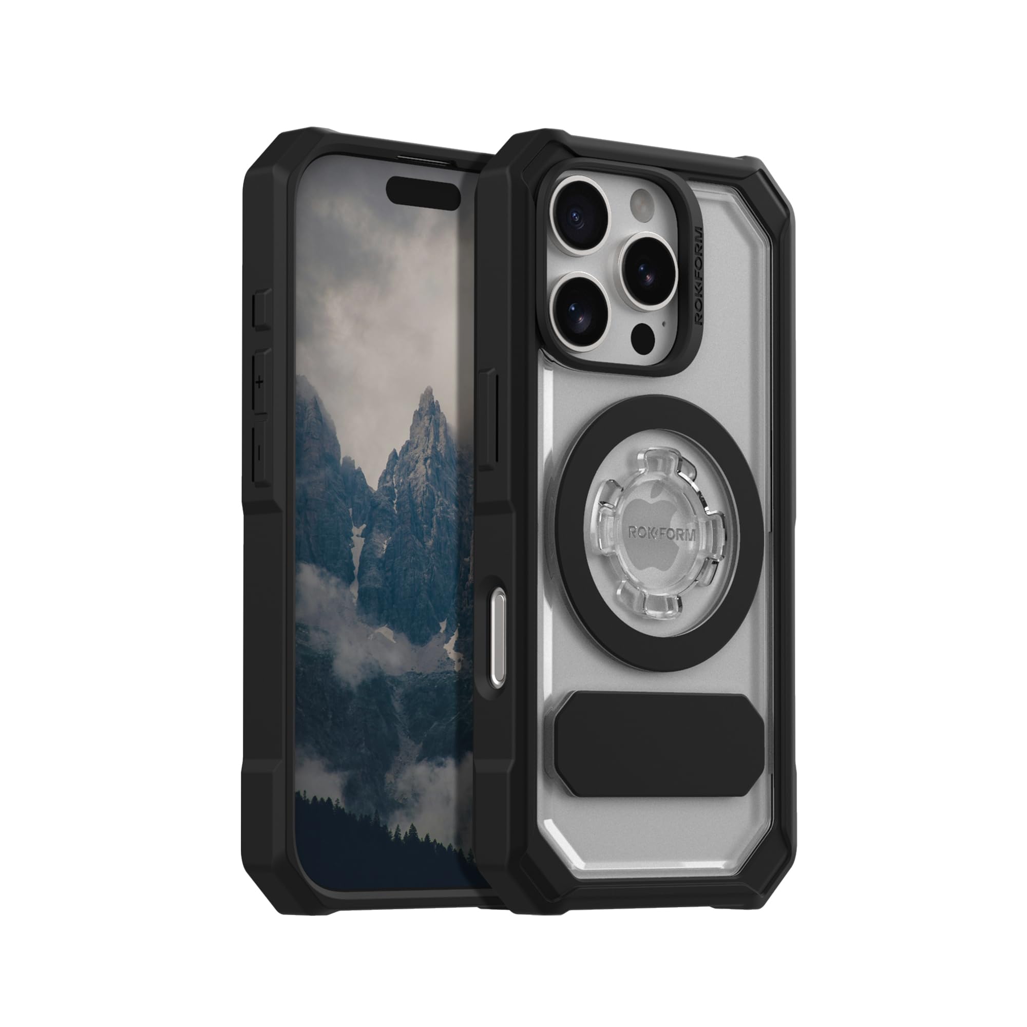Rokform Case Compatible with iPhone 16 Pro, Crystal Series, Magnetic Cover (Clear)