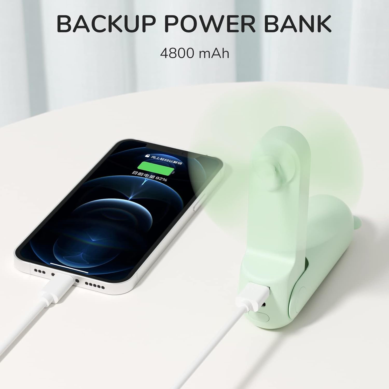 Jisulife Handheld Fan With 4500 Mah Powerbank Max 46 Hours Runtime,Pocket Fan Portable Battery Operated Or Usb Powered Folding P