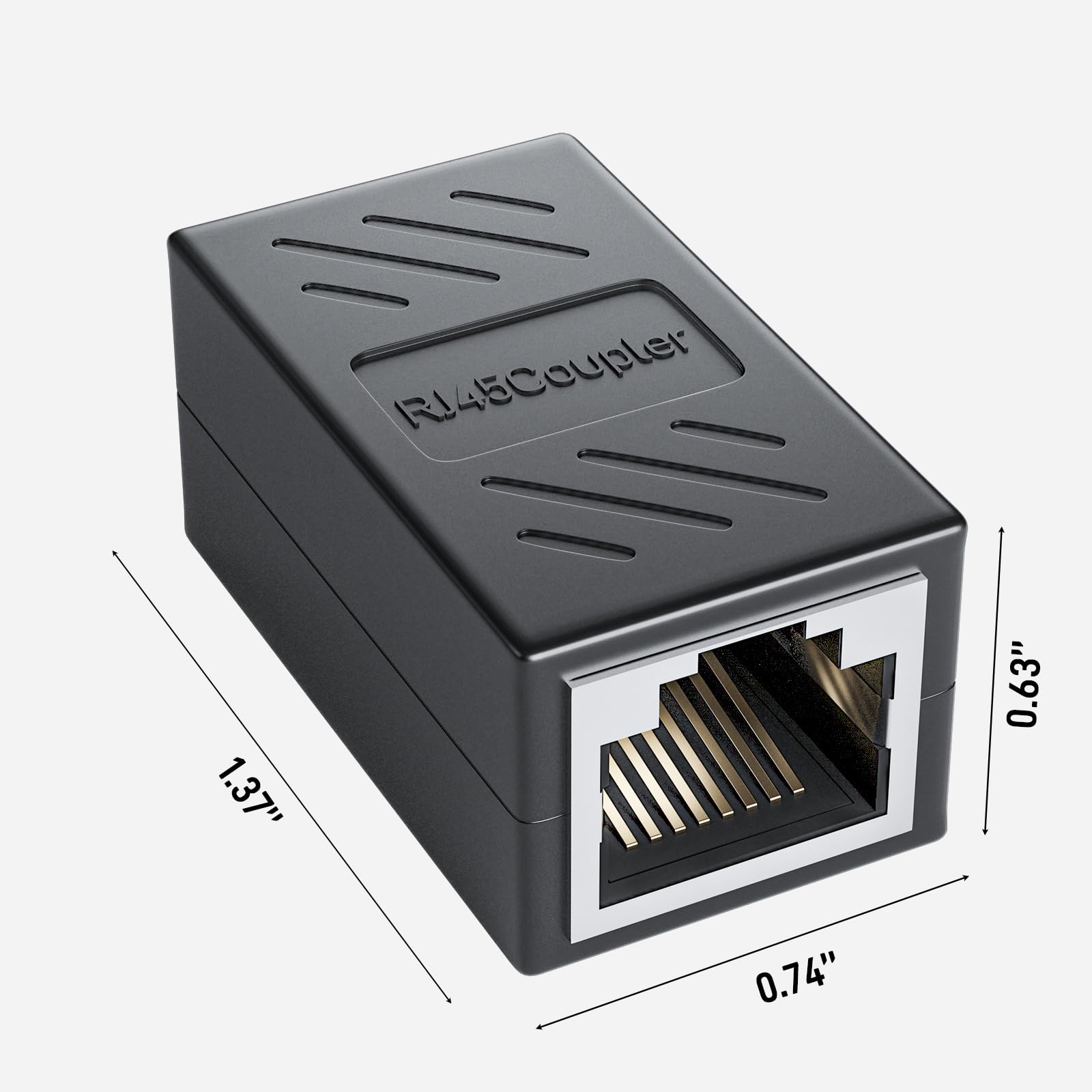 Darkrock Network Coupler 10 Packs Ethernet Coupler Rj45 Coupler For Cat7/Cat6/Cat5E/Cat5 Ethernet Cable Extender Adapter High Sp