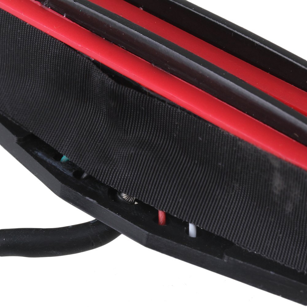 Yibuy Red Dual Rail Humbucker Neck Pickups For Electric Guitar Replacement Parts