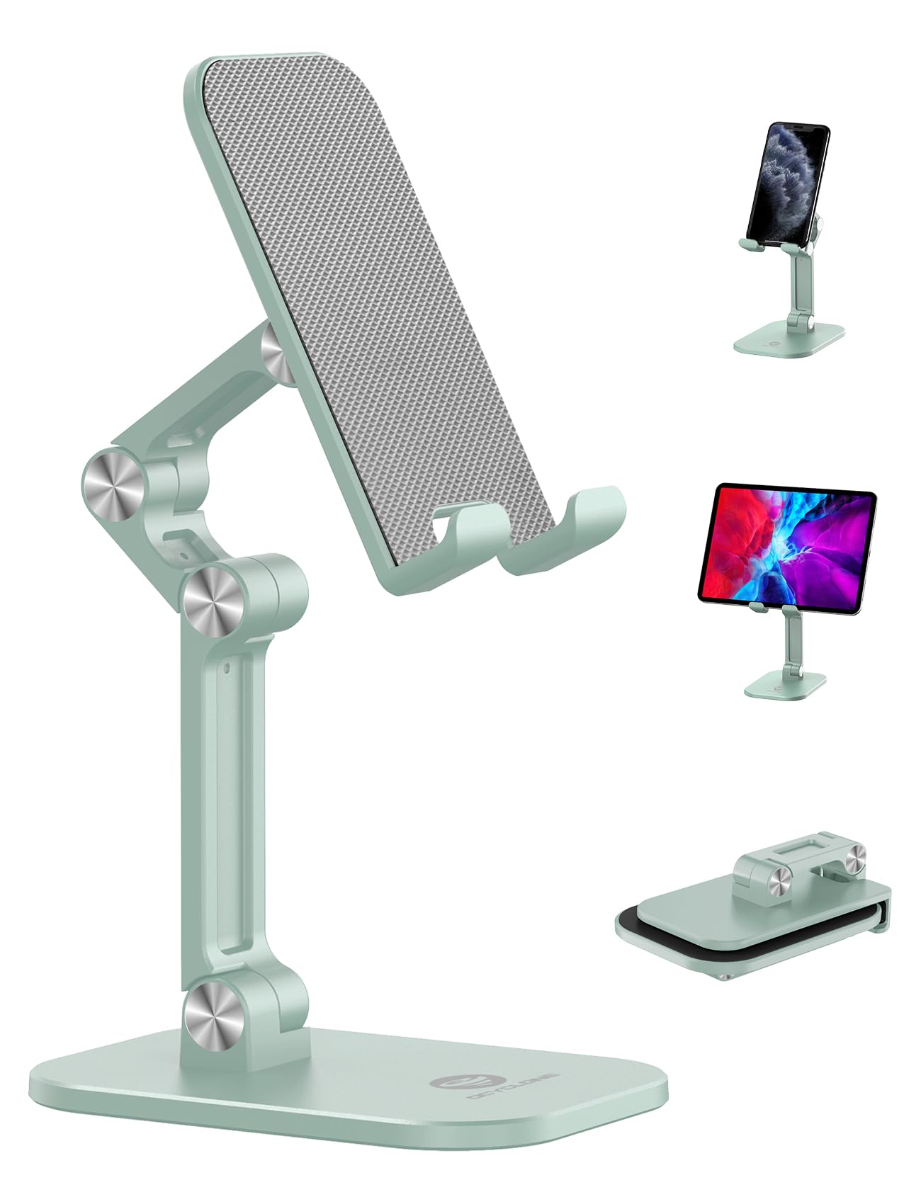 Ocyclone Phone Stand, Adjustable Height And Angle Cell Phone Stand For Desk Foldable Holder, Taller Iphone Stand Compatible 4 11