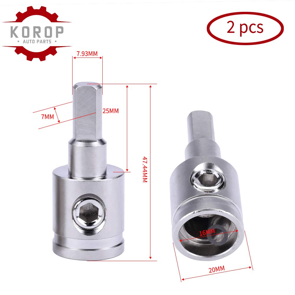 1/0 Gauge To 4 Gauge Wire Reducer 2Pcs Car Audio Power/Ground Amp Input Reducer Adapter Brass With Nickel Plated