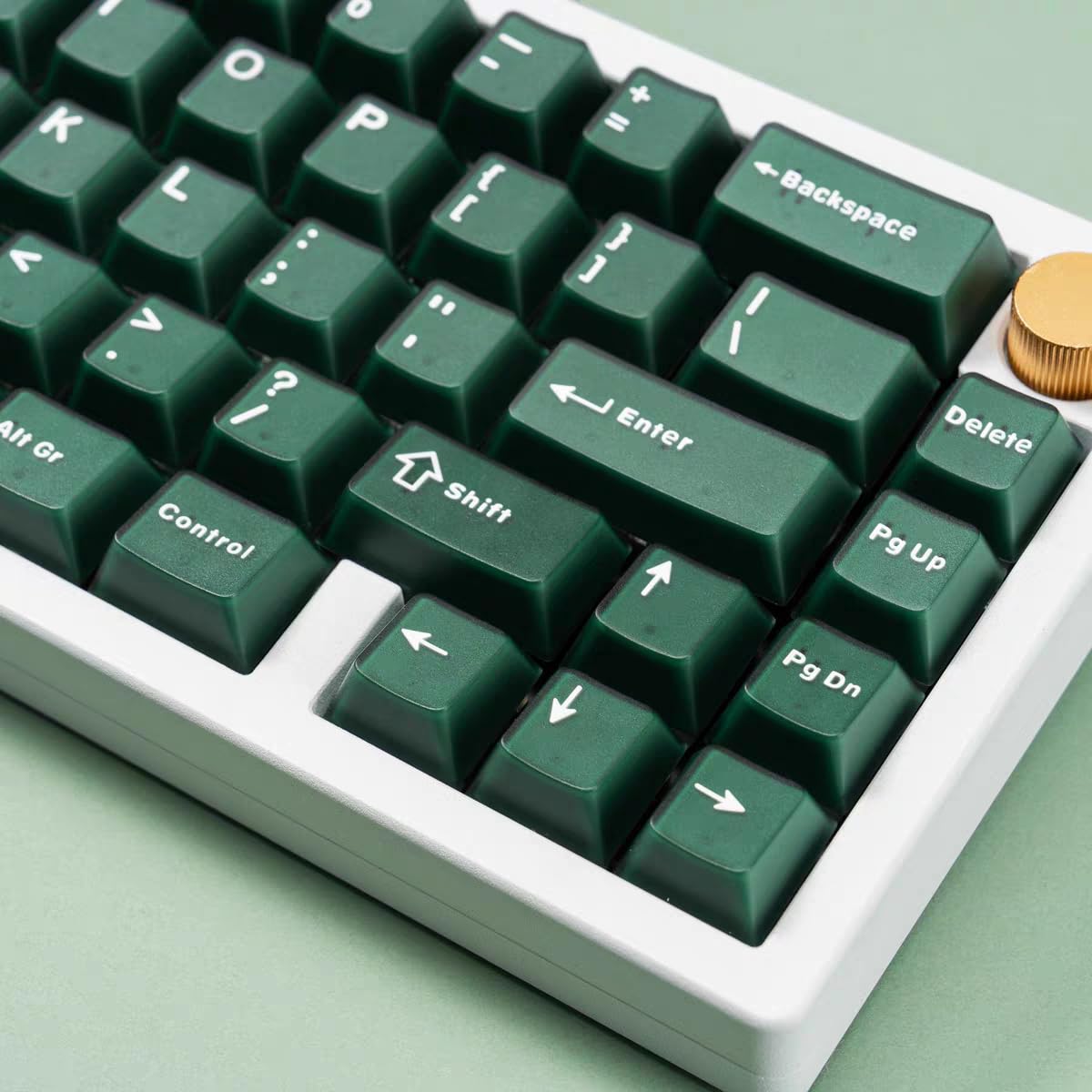 114 Keys Doubleshot Keycaps Cherry Profile Green Translucent Keycaps Set Fit For Cherry Mx Switches Mechanical Keyboard