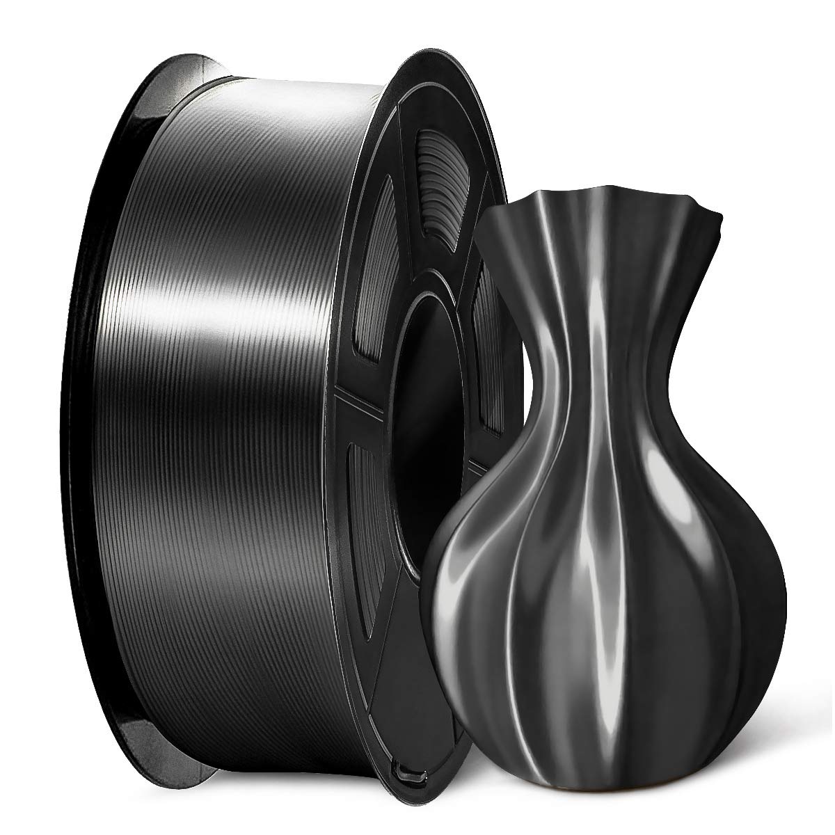 Sunlu Shiny Silk Pla Filament 1.75Mm, Neatly Wound Glossy Pla 3D Printer Filament 1.75Mm 0.02Mm, Fit Most Fdm 3D Printers, Good