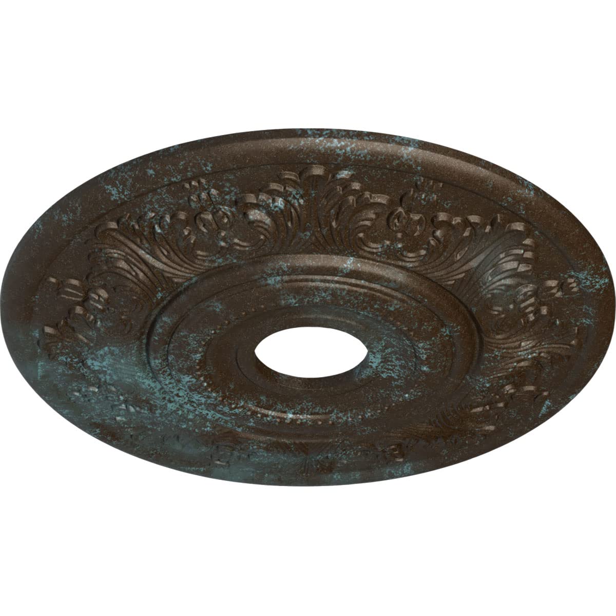 Ekena Millwork Cm20Vibbs Vienna Ceiling Medallion, Bronze Blue Patina
