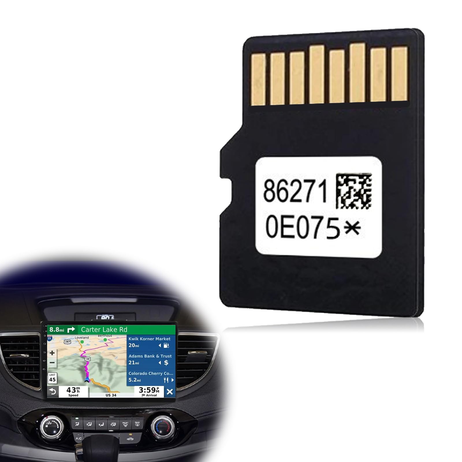 Latest 2023 Maps Updated 86271 0E075 Navigation Gps Sd Card Us & Canada Maps Micro Sd Card For Upgrading Your Car Gps Navigation