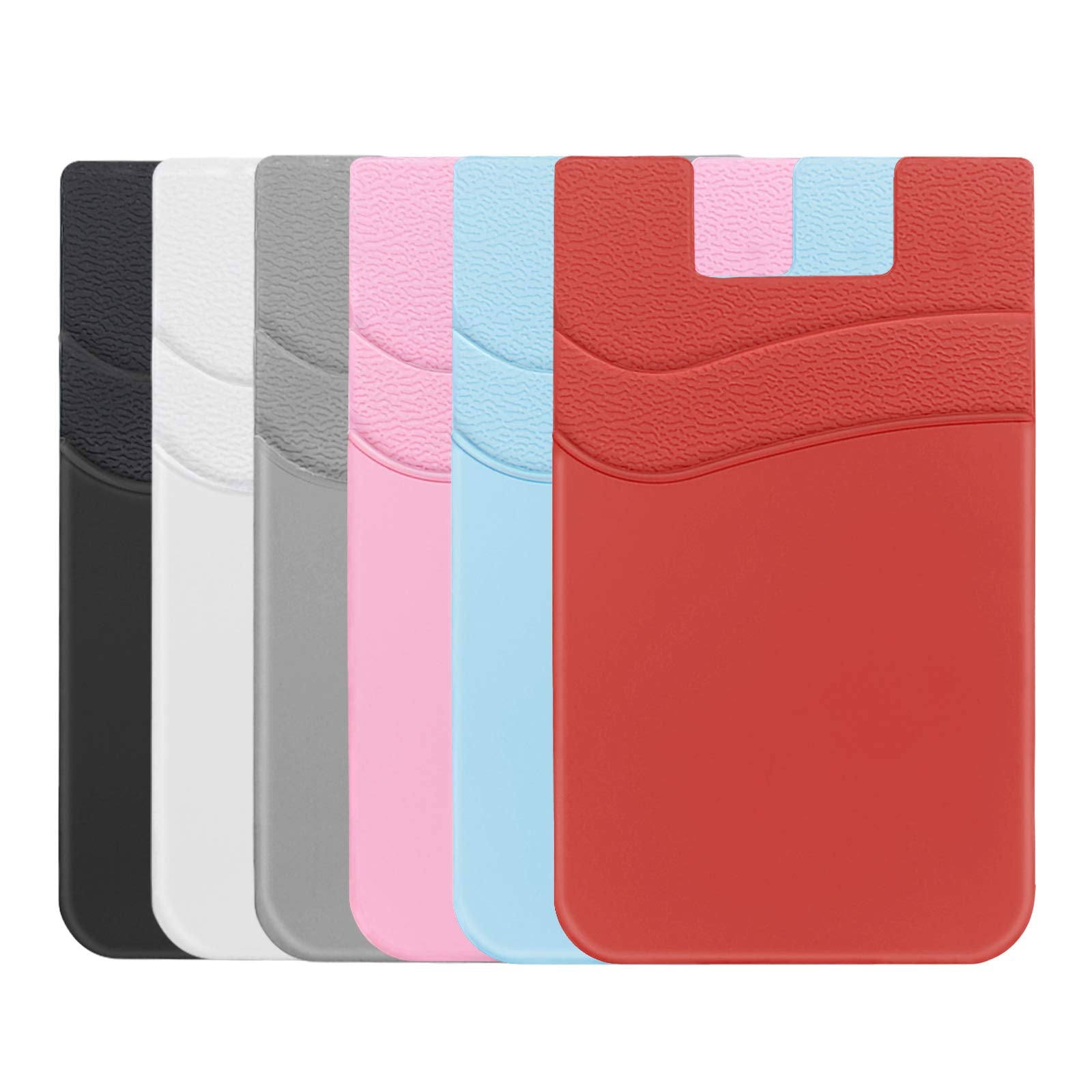 Ss Card Holder For Back Of Phone, Cell Phone Wallet Stick On Phone Id Credit Business Card Sleeve Pocket Suitable For Iphone, Sa