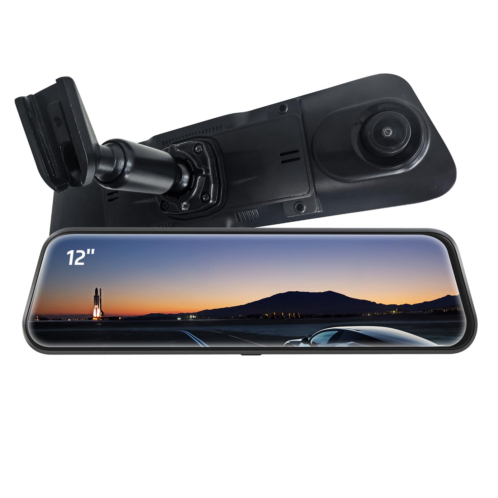 Pelsee Bracket For 12 Mirror Dash Cam Rear View Dash Camera Mount