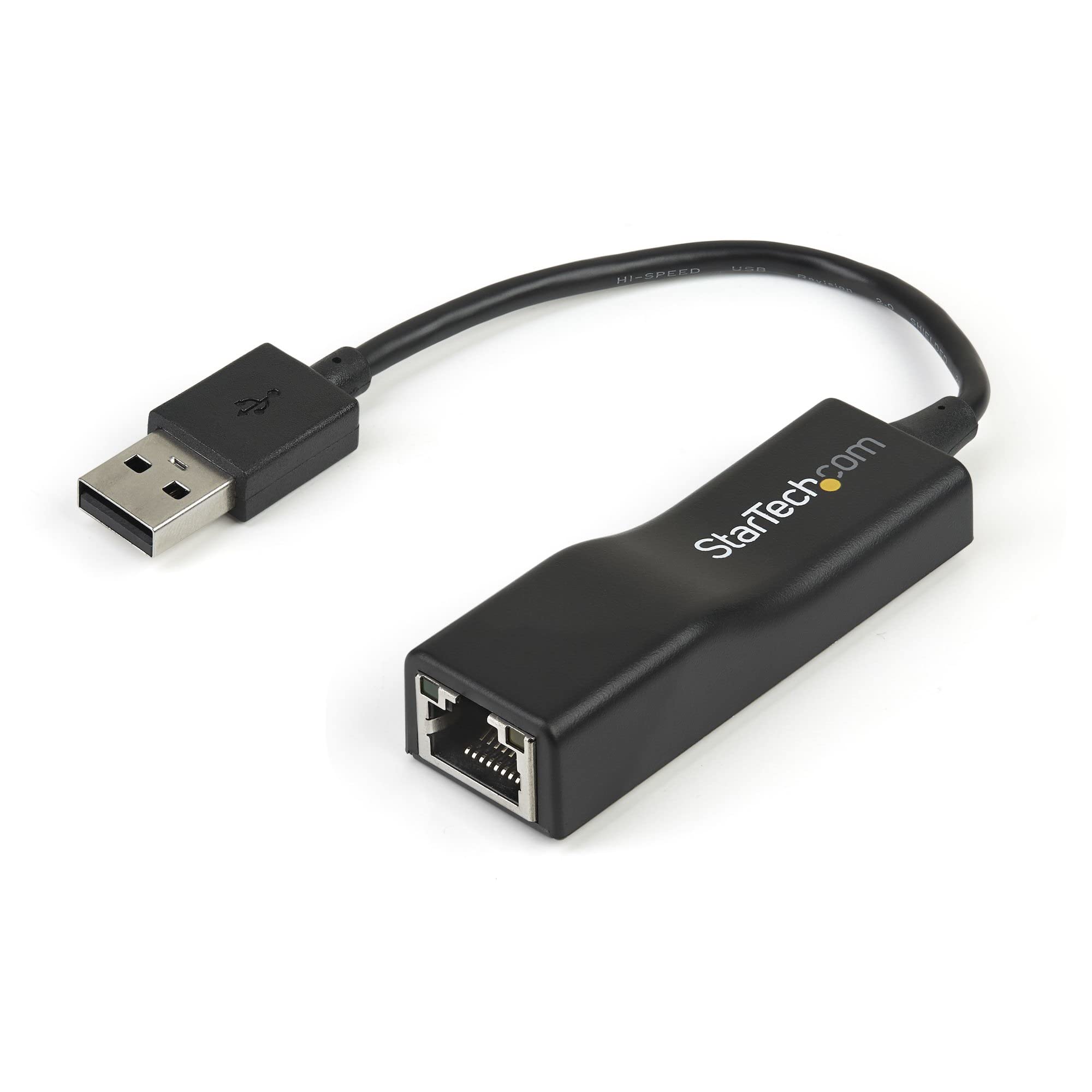 StarTech USB2100 USB 2.0 to 10/100 Mbps Ethernet Network Adapter Dongle - USB 2.0-1 Port(s) - 1 x Network (RJ-45) - Twisted Pair