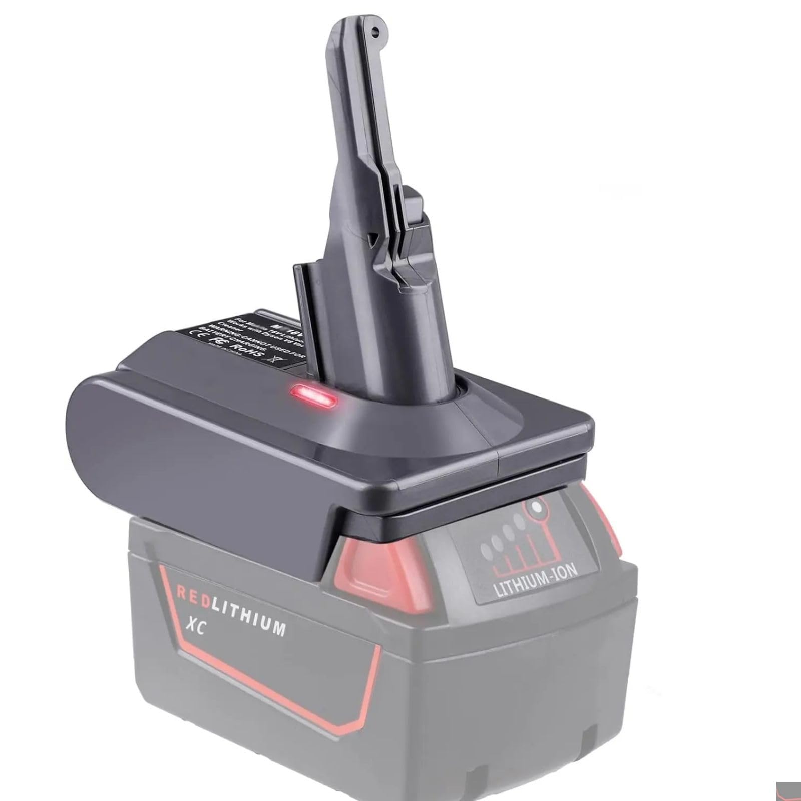 Replacement For Dyson V7V8 Vacuum Battery,Battery Adapter For Milwaukee 18V Lithium Battery,For Dyson V7V8 Absolute V7V8 Animal,