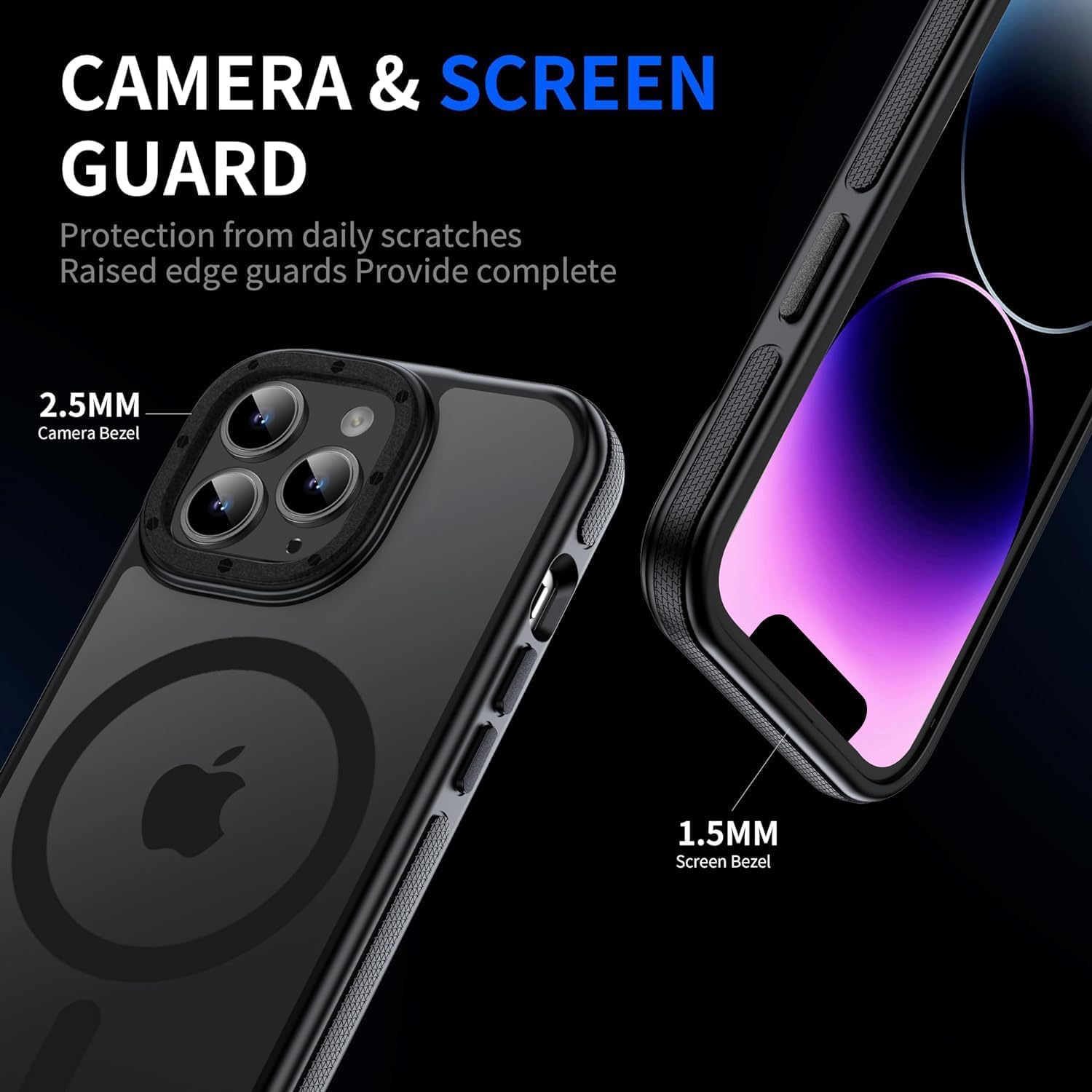 Yzoiko Strong Magnetic Case For Iphone 13 Pro Max [10Ft Military Grade Protection] Compatible With Fit Magnetic Shockproof Slim