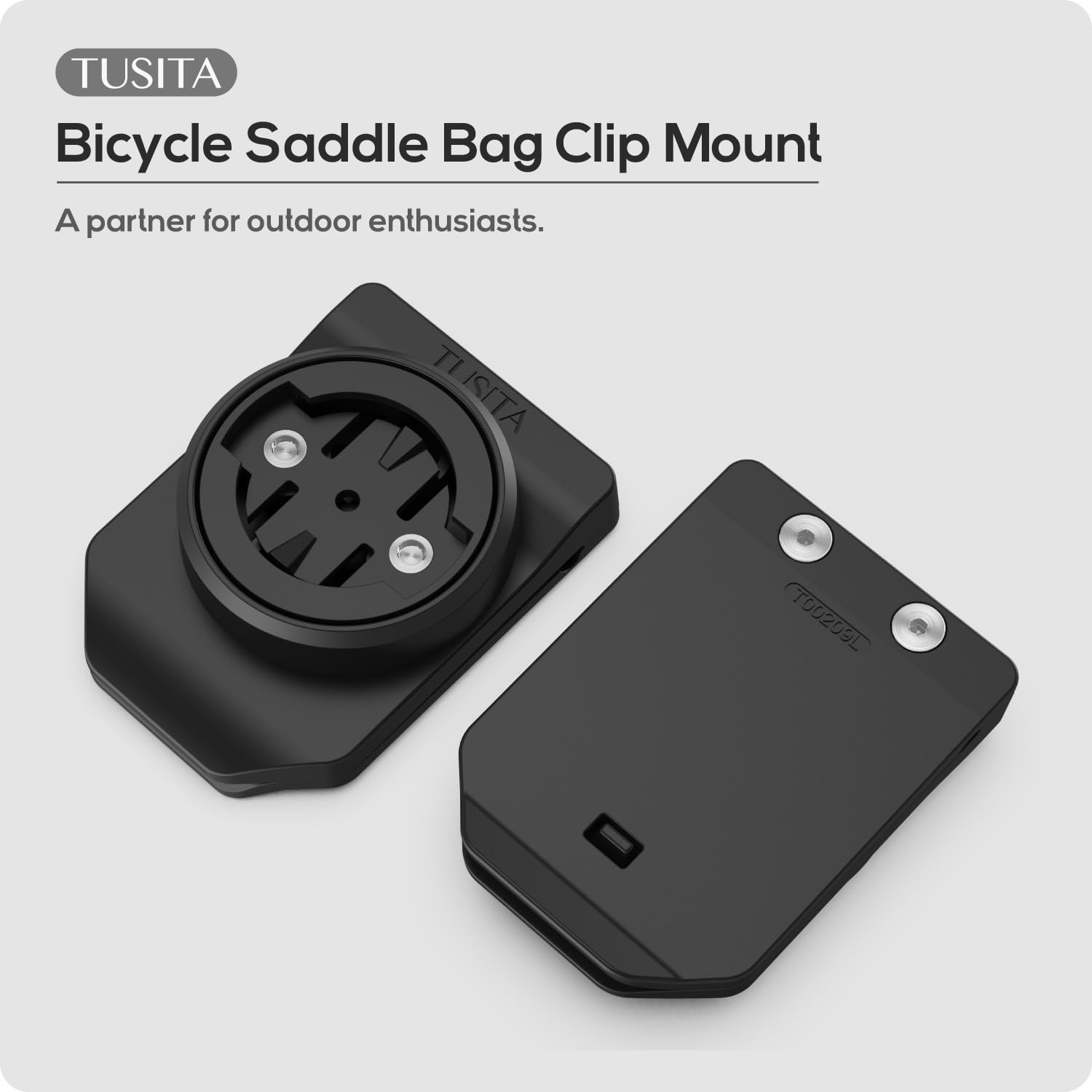 Tusita Cycling Saddle Bag Clip Mount (Large Slot) Compatible With Garmin Varia Rtl515, Rtl510, Rvr315