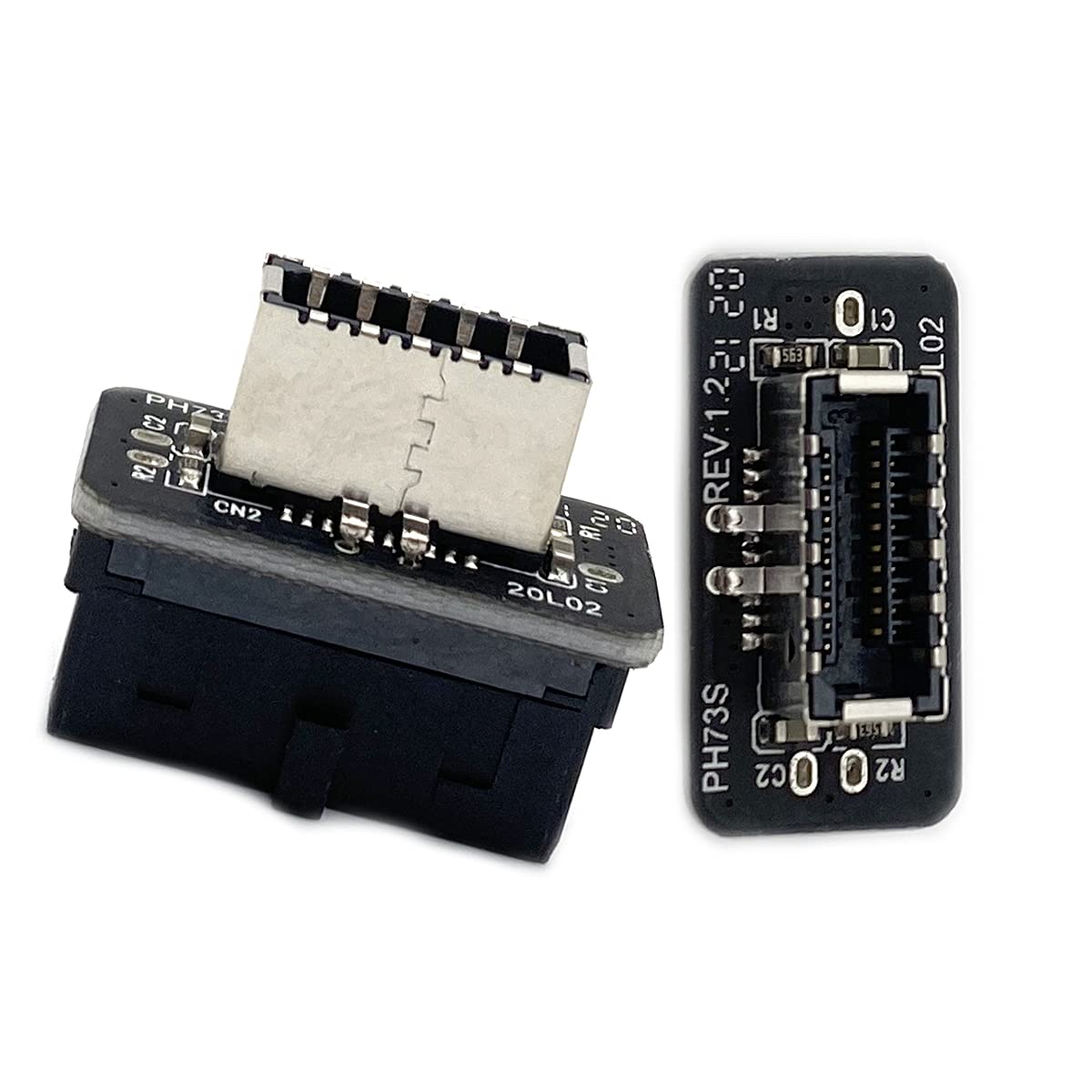 Devmo Vertical Usb 3.1 Front Panel Socket Key A Type E To Usb 3.0 20Pin Header Adapter