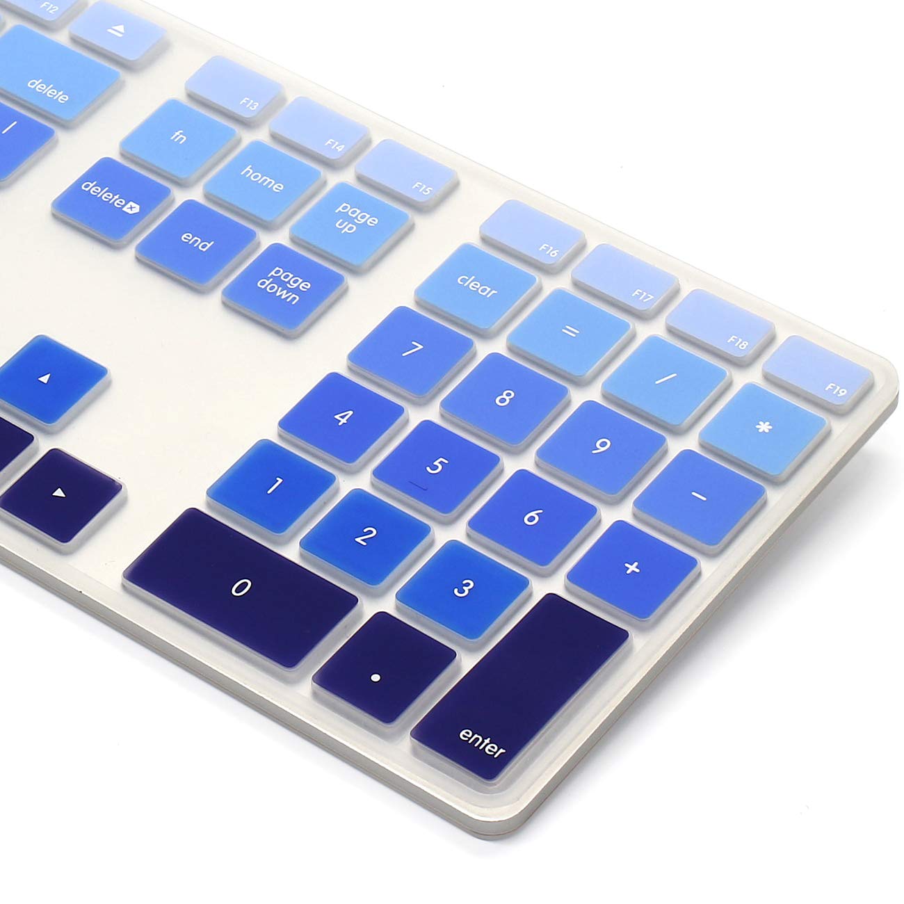 Proelife Silicone Full Size Ultra Thin Keyboard Cover Skin For Apple Imac Keyboard With Numeric Keypad Wired Usb Mb110Ll/B A1243