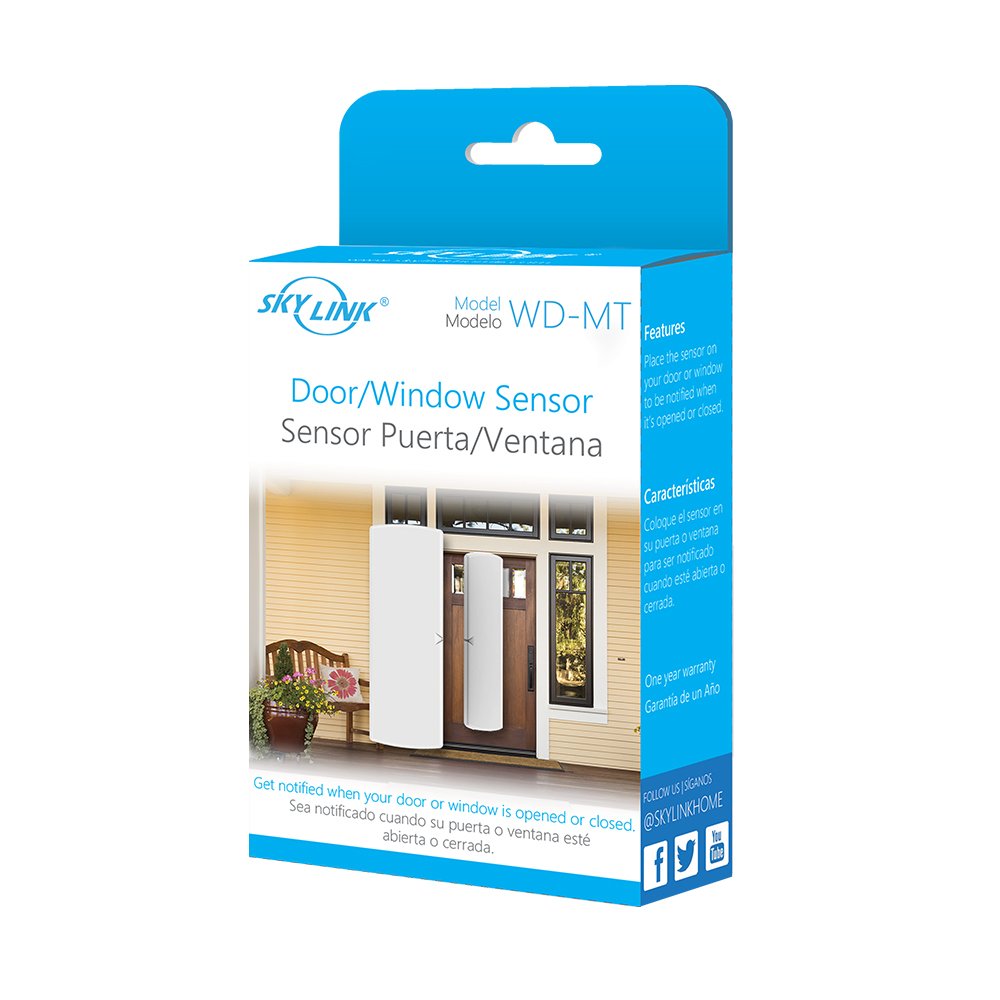 Wd Mt Skylink Wireless Window And Door Sensor For Skylinknet Connected Home Security Alarm & Home Automation System And M Series. Monitor Your Door Or Window Open Or Closed Status