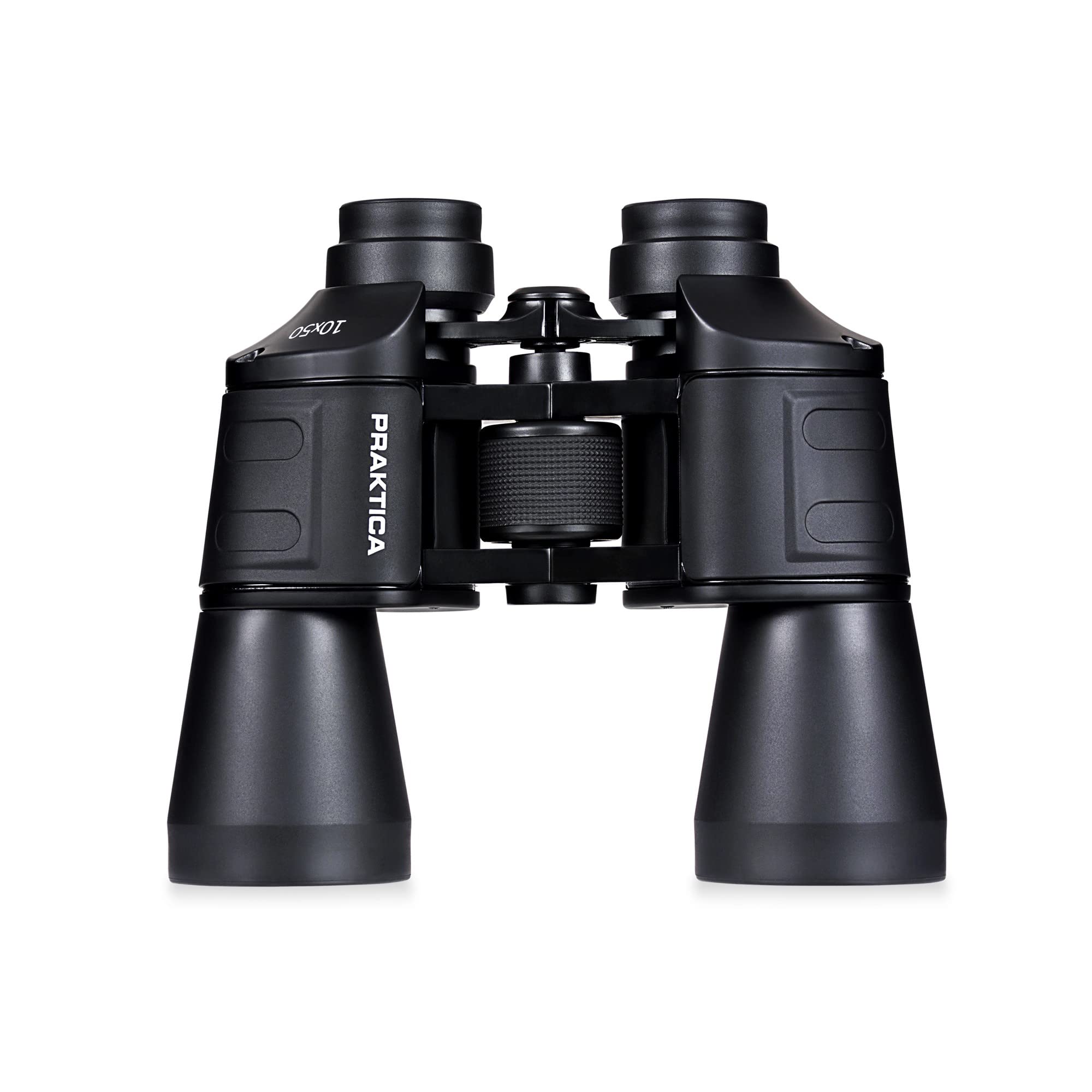 Praktica Falcon 10x50mm Porro Prism Field Black Binoculars - Fully Coated Lenses, Sturdy Construction, Aluminium Chassis, Sharp 