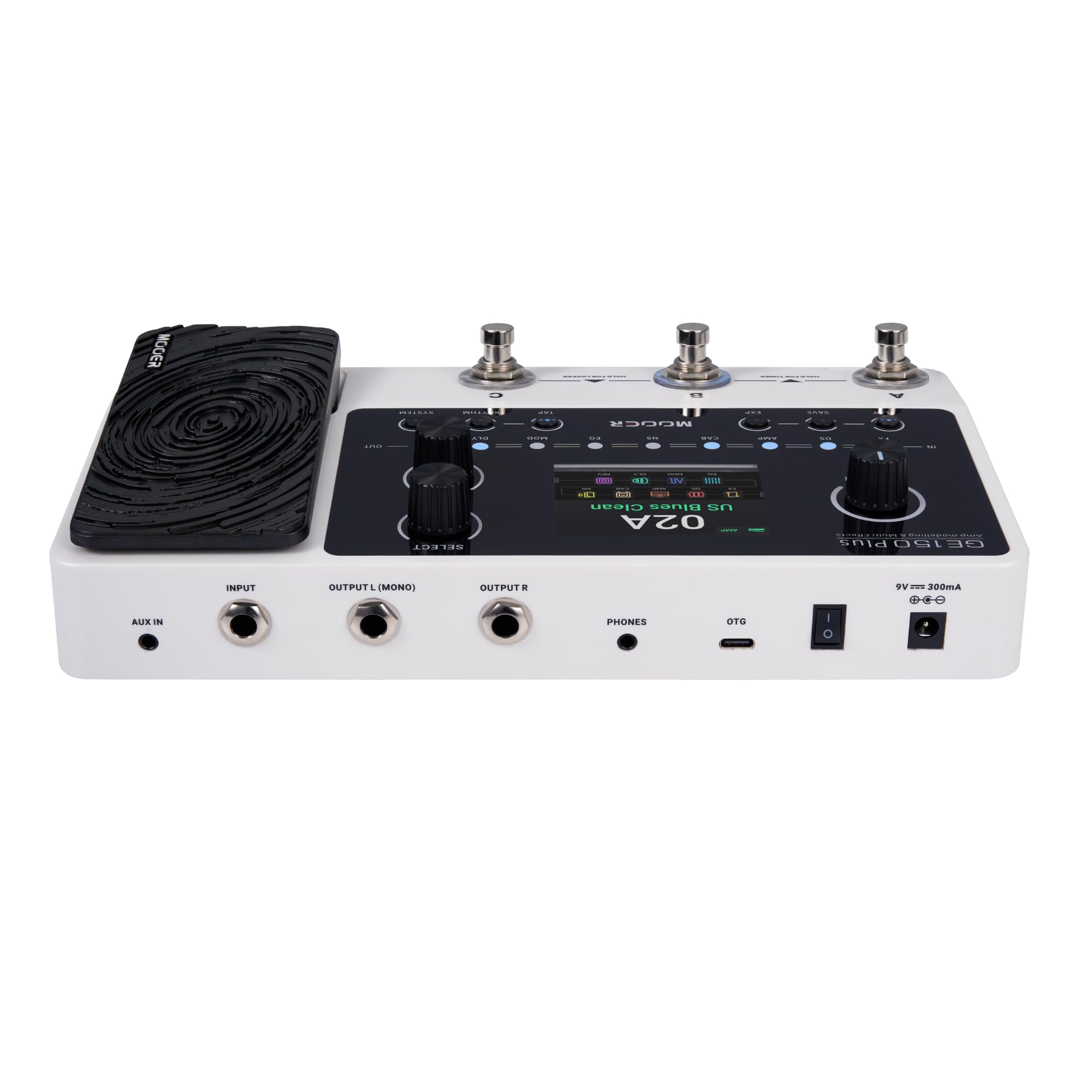 Mooer Ge150 Plus New Compact Guitar Pedal Multi Effects Processor Preamp Cab Sim 3Rd Ir Loader Reverb Dealy Spill Over Funtion,