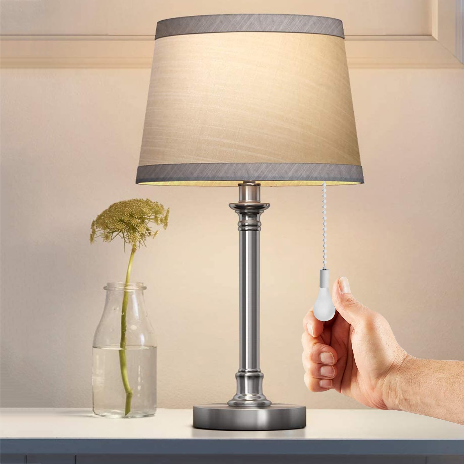 Akahttbn Ceiling Fan Pull Chain Extension Ornaments Chains With Decorative Light Bulb And Fan Cord 13.6 Inches Bronze Fan Pull C