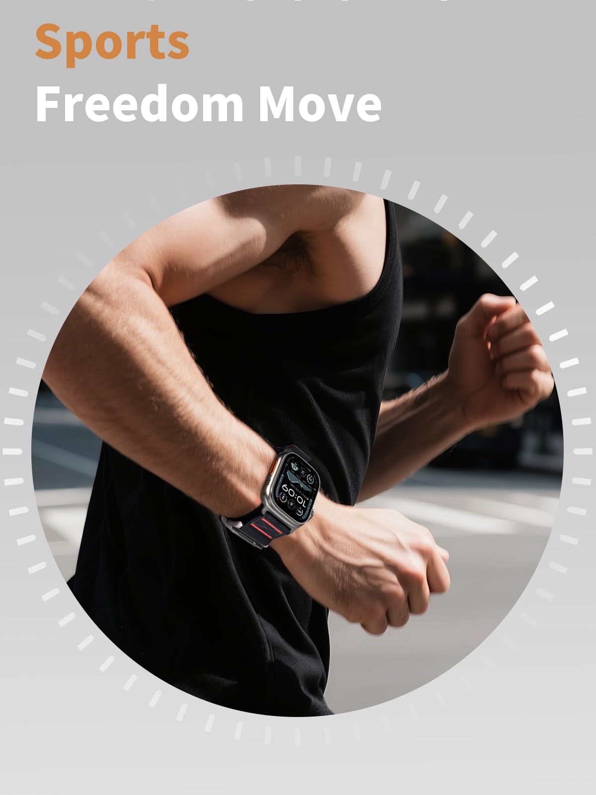 Keegop Nylon Loop Sport Band Compatible With Apple Watch 49Mm 45Mm 44Mm 42Mm, Rugged Tactical Paracord Strap For Ultra 2/Ultra S